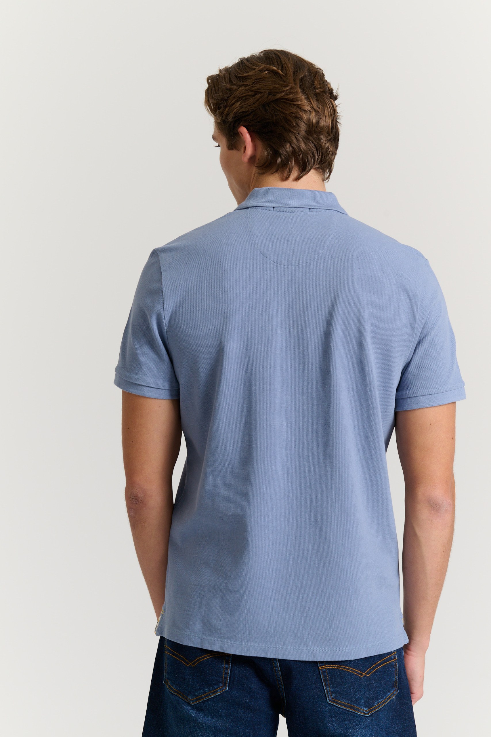 Men's Polo Shirts Funky Buddha Blue