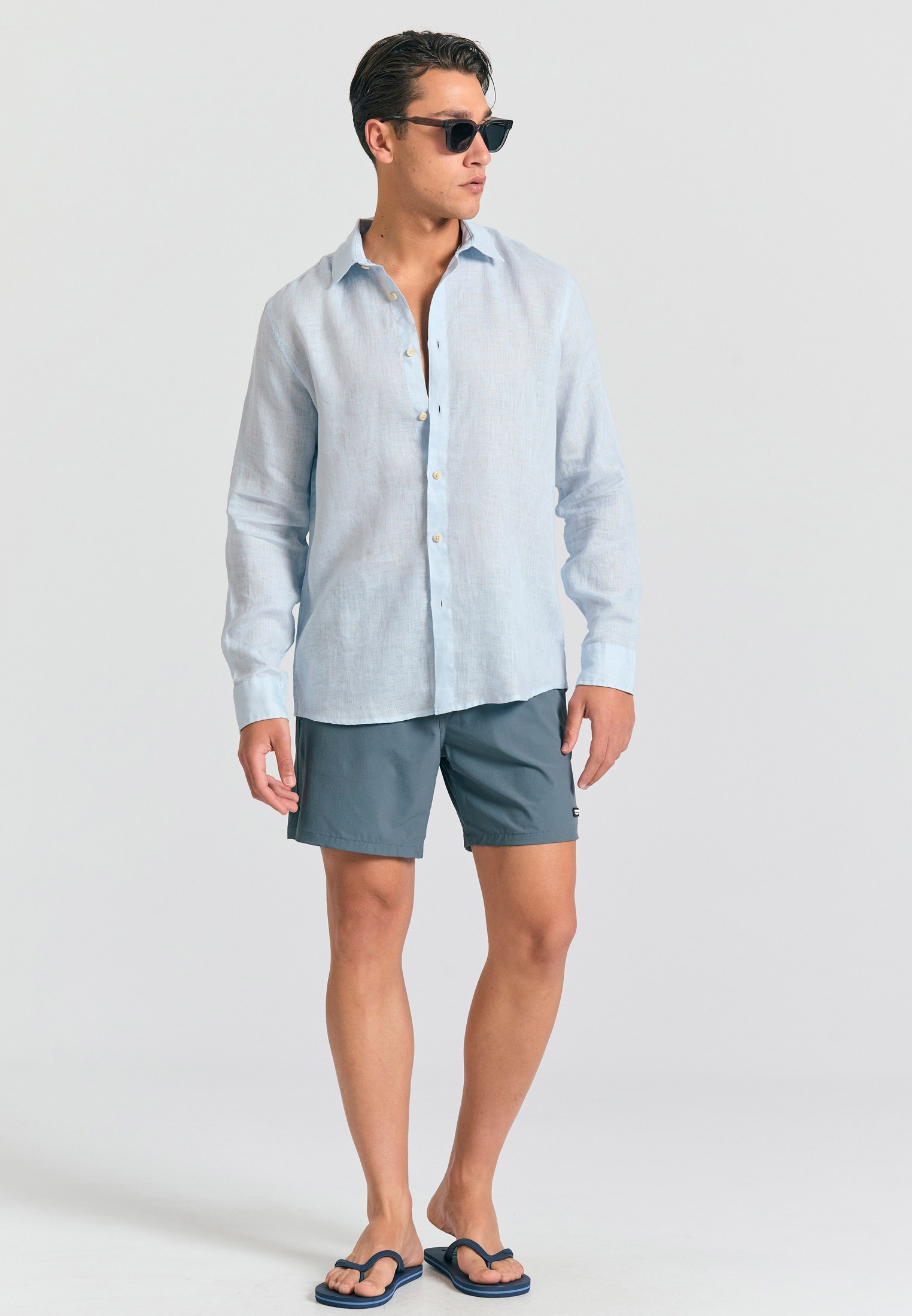 Men's Swim Shorts Funky Buddha Gray