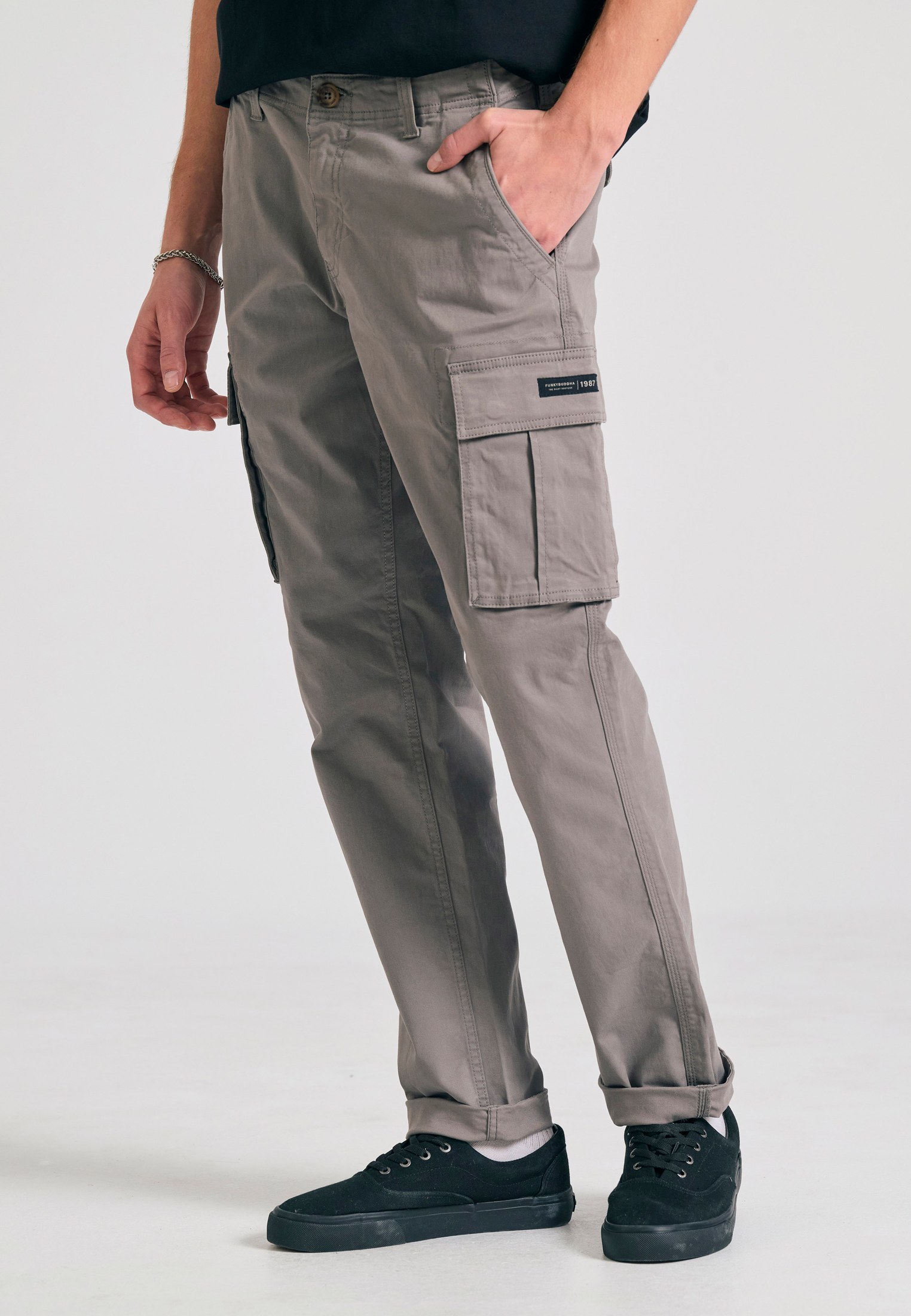 Men's Trousers Funky Buddha Gray