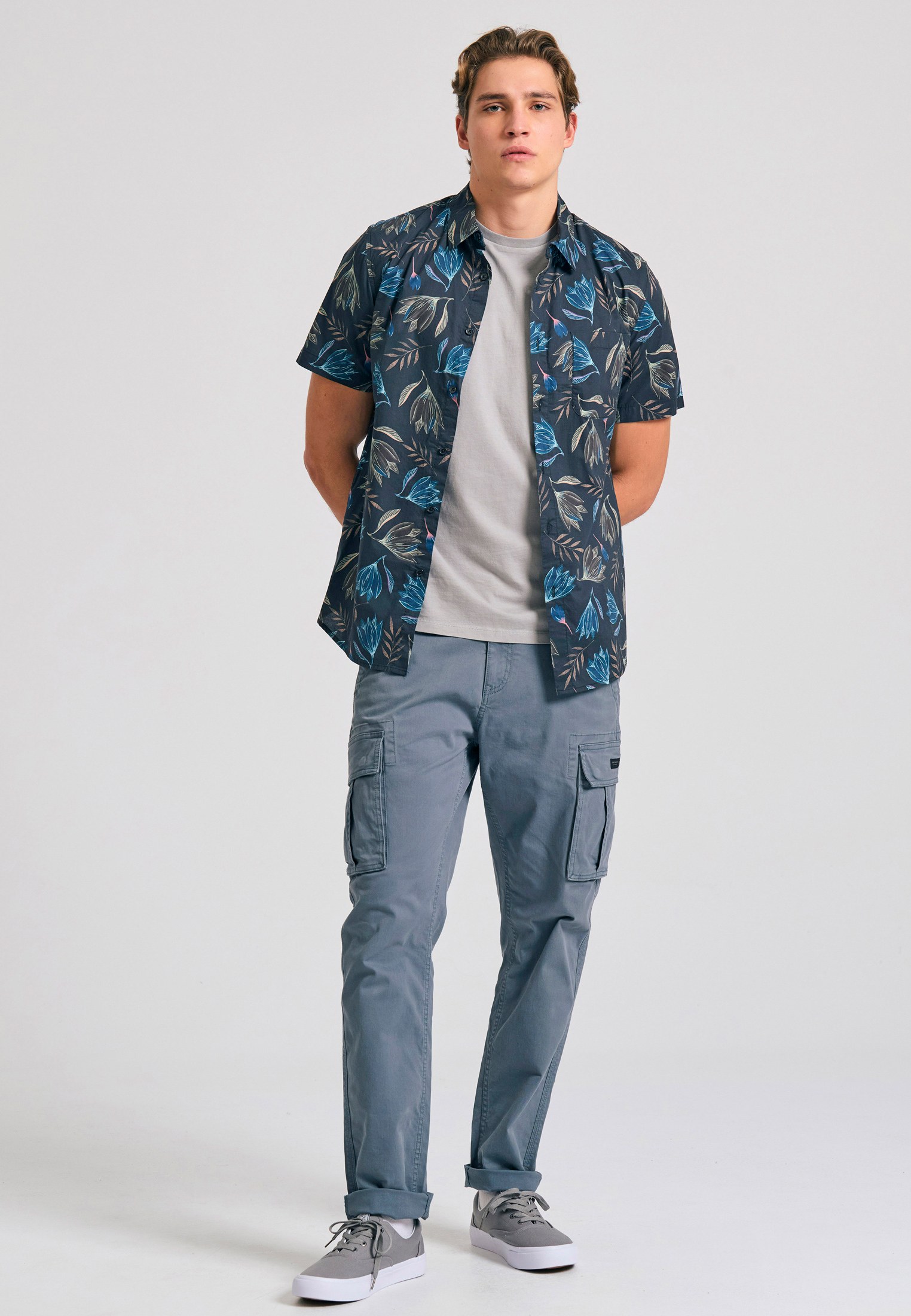 Men's Trousers Funky Buddha Gray