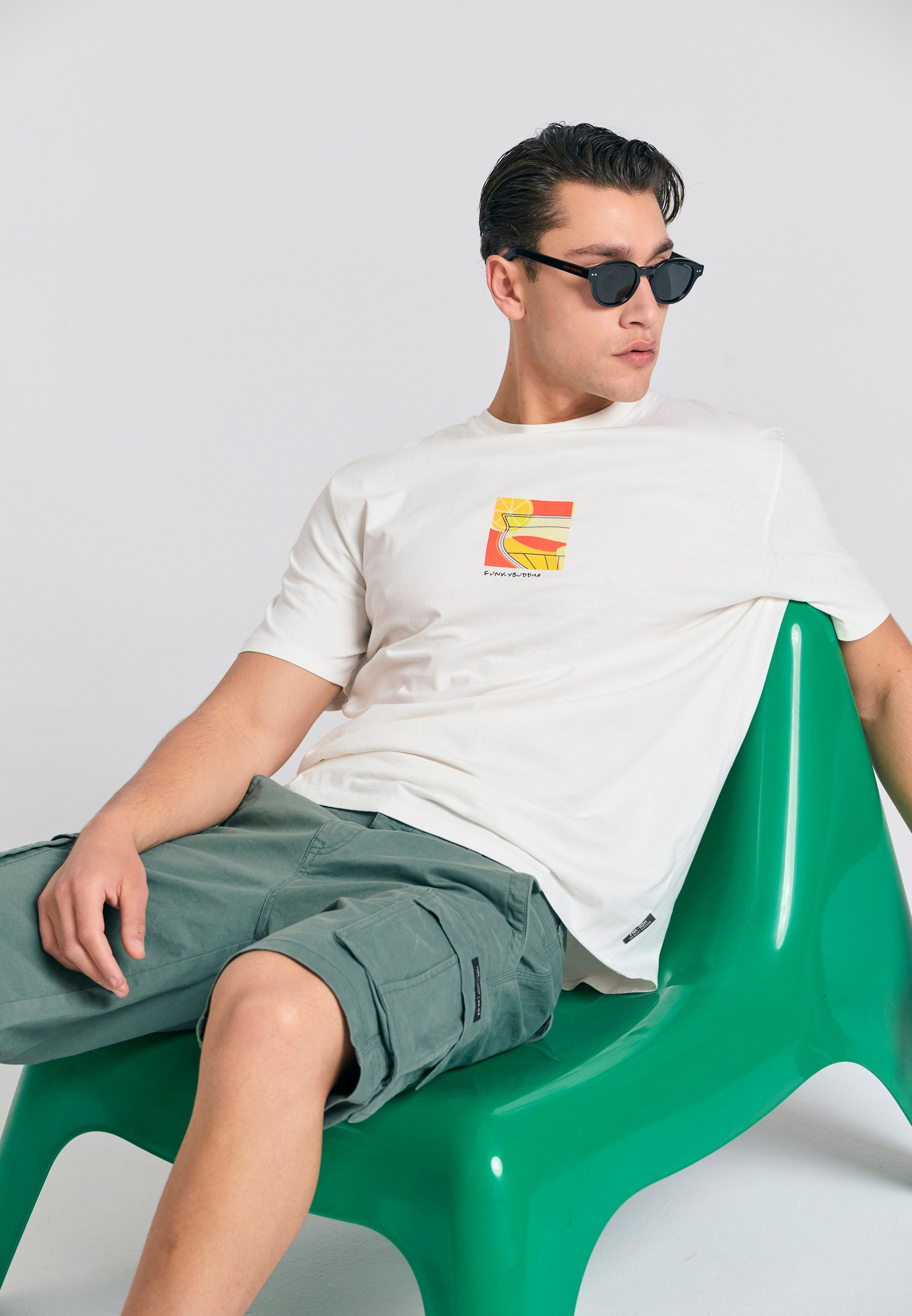 Men's Shorts Funky Buddha Green