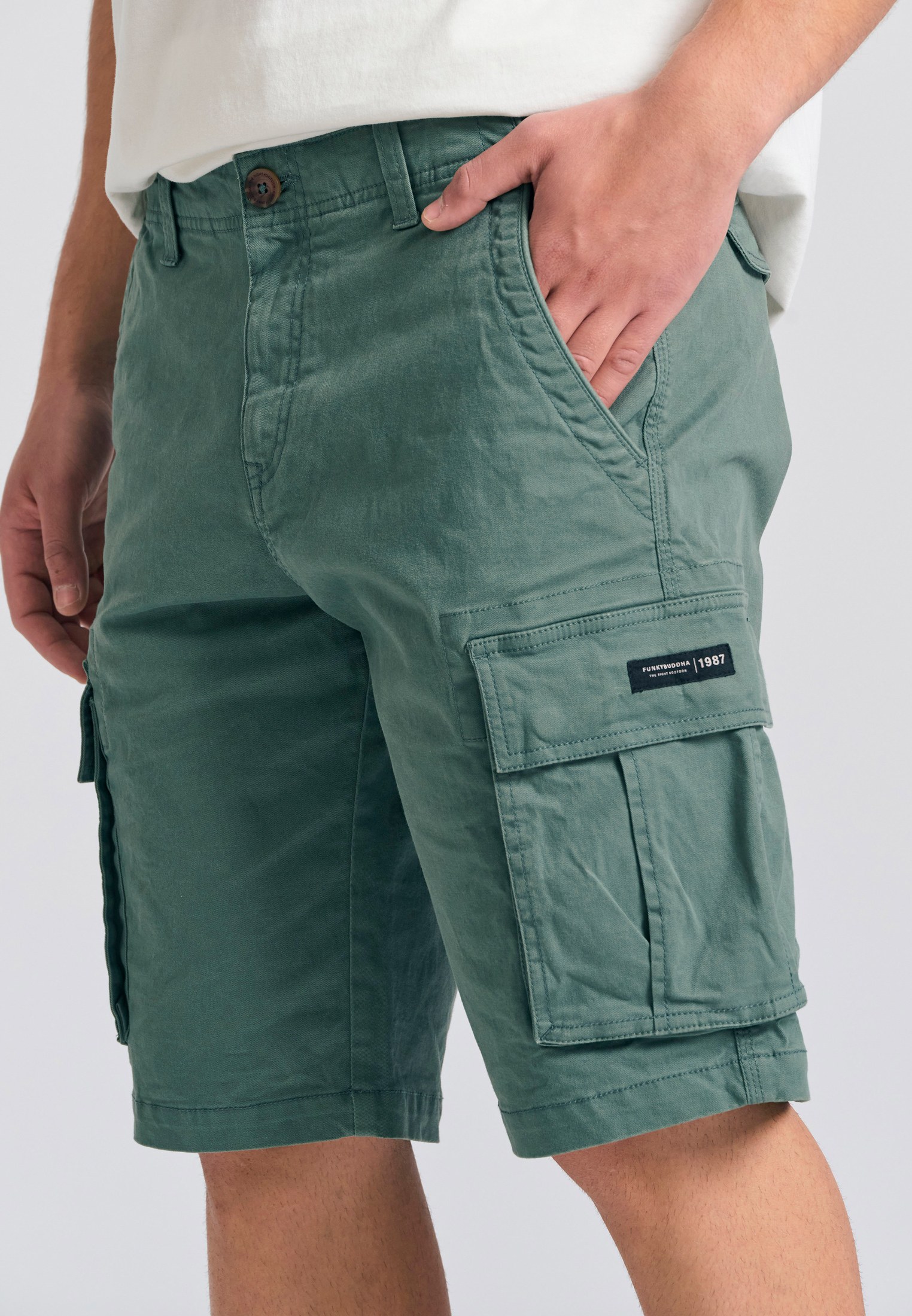 Men's Shorts Funky Buddha Green