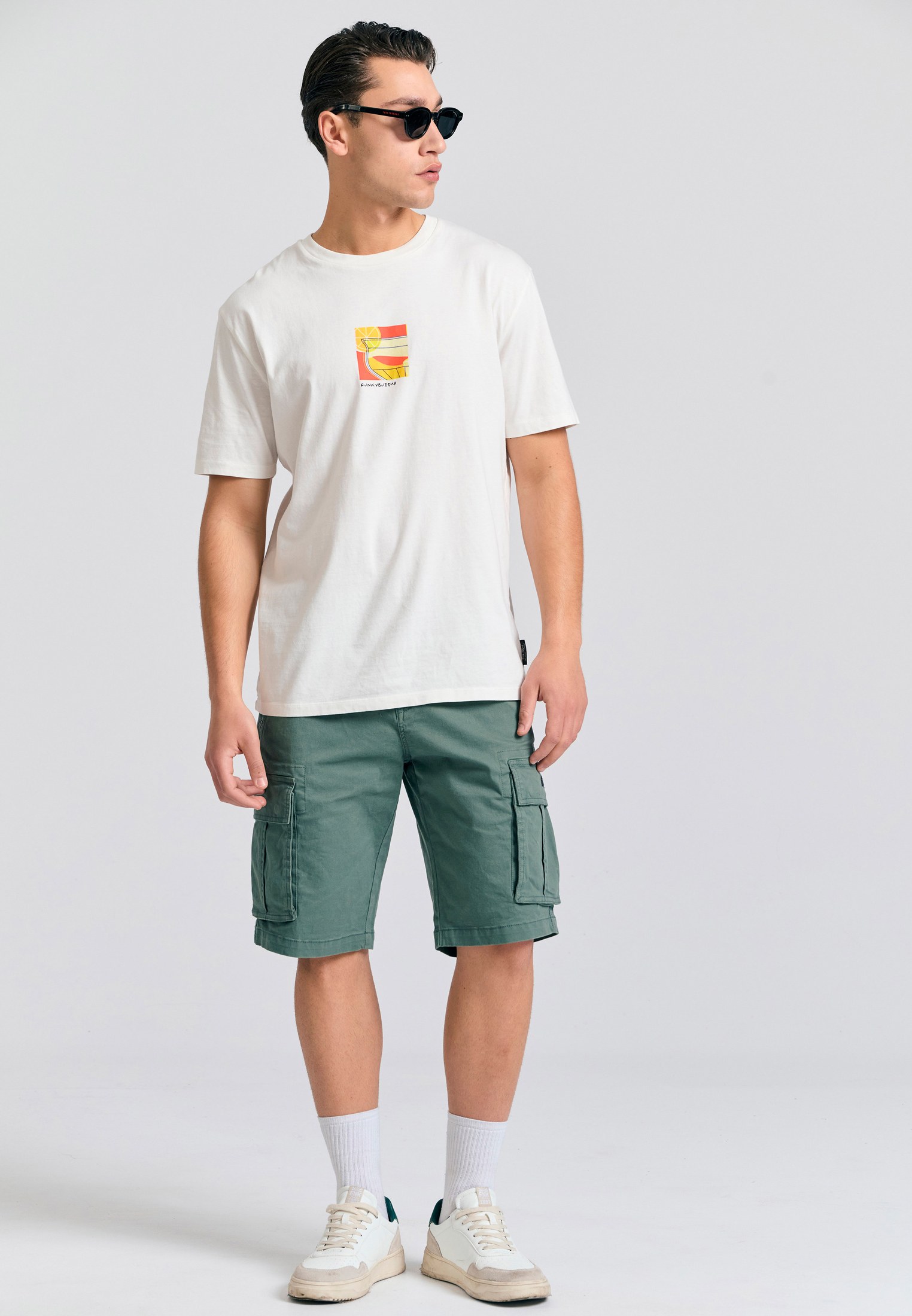 Men's Shorts Funky Buddha Green