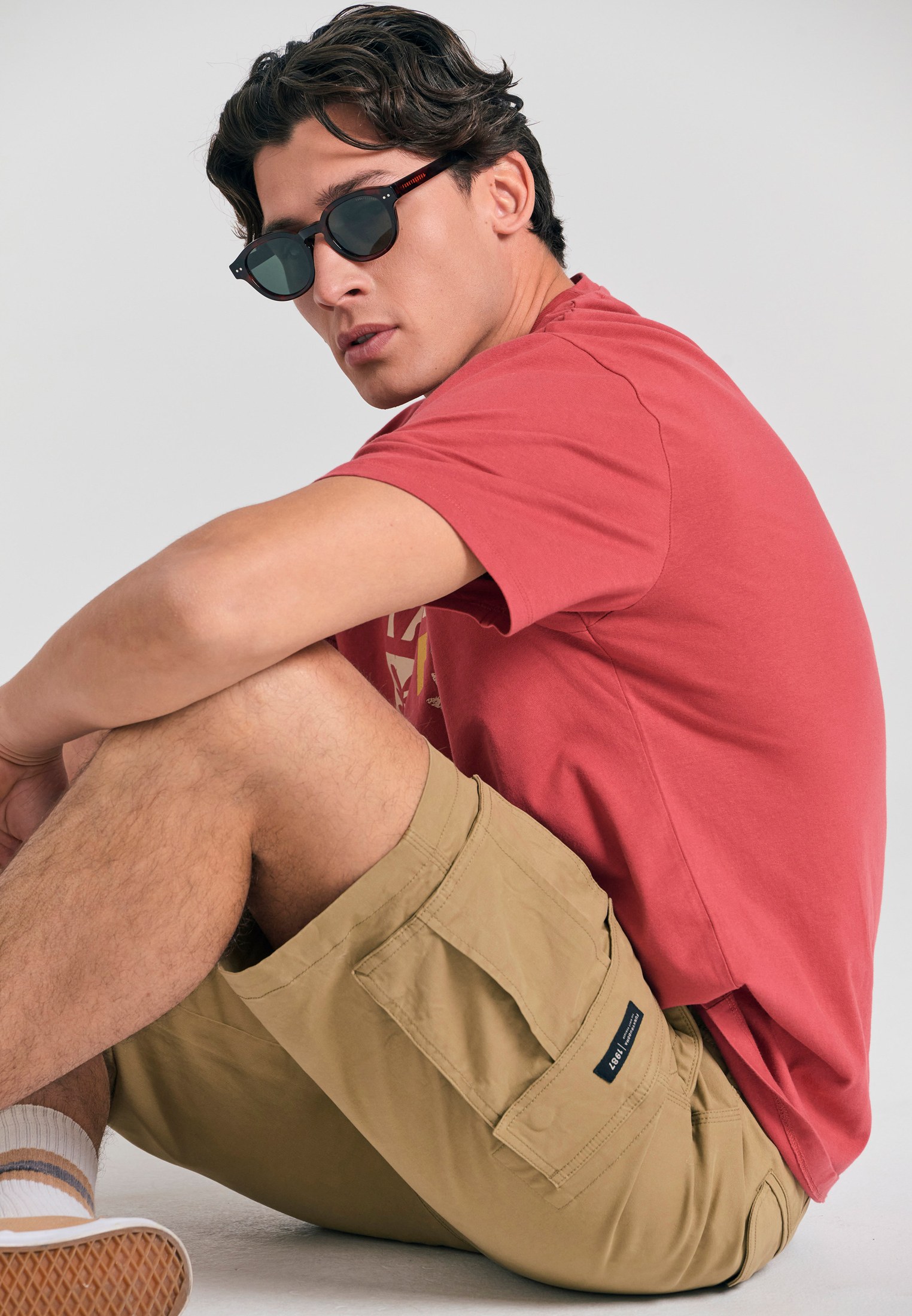 Men's Shorts Funky Buddha Beige