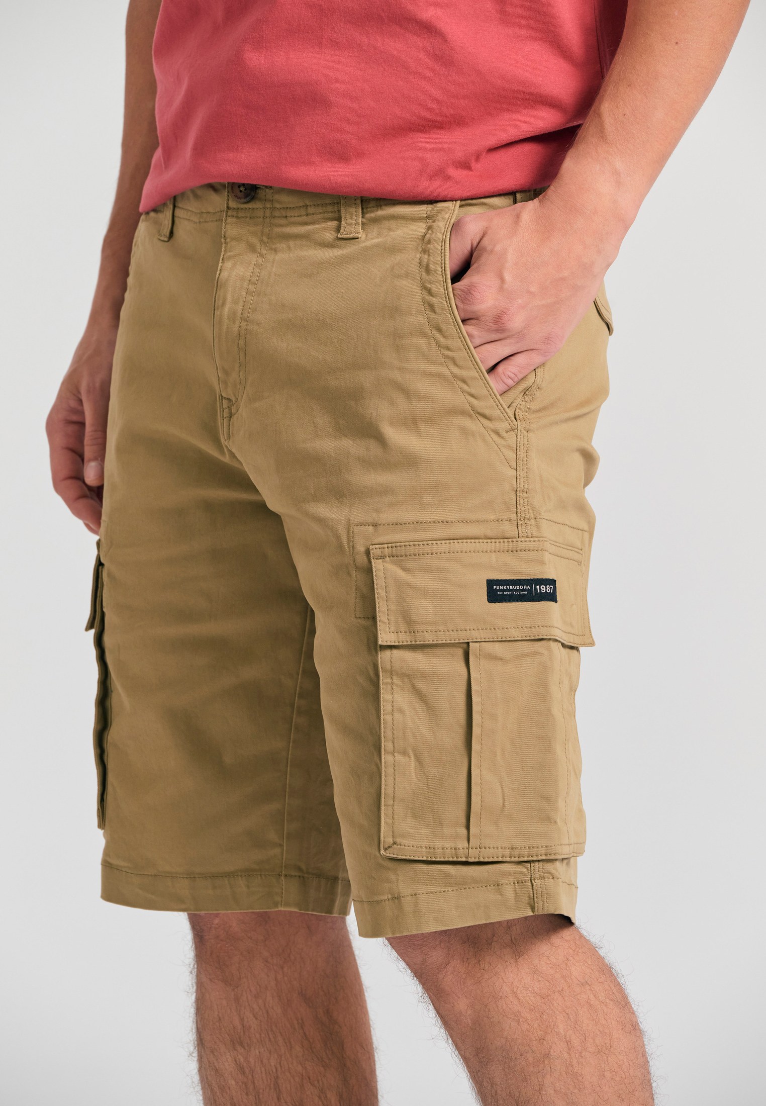Men's Shorts Funky Buddha Beige