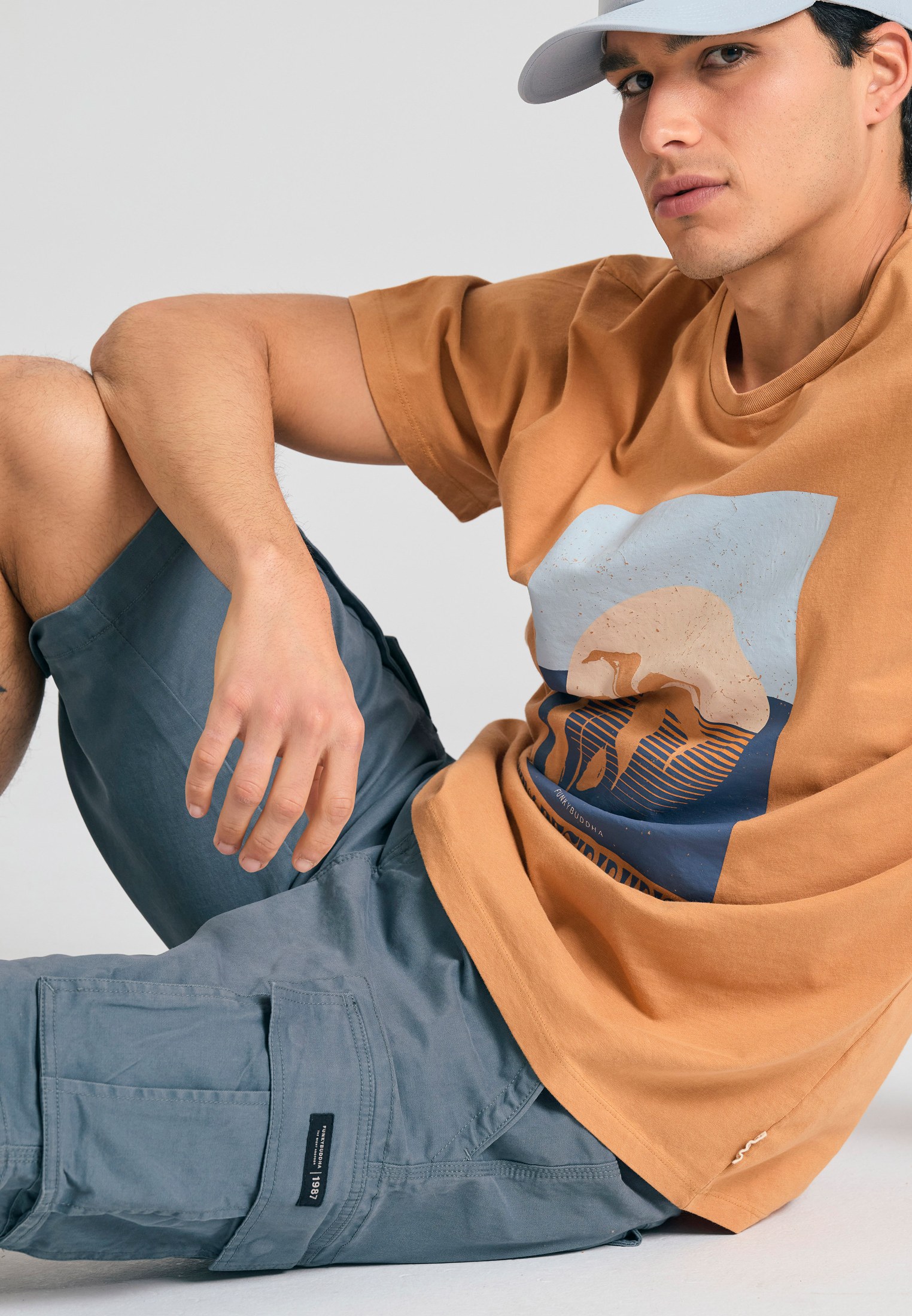 Men's Shorts Funky Buddha Gray