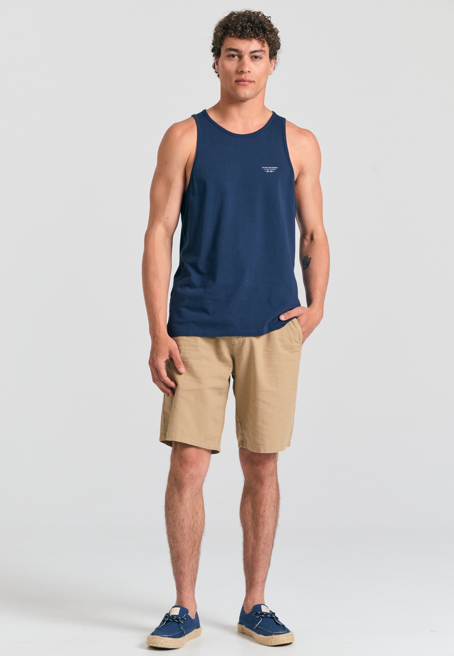 Men's T-Shirts Funky Buddha Navy