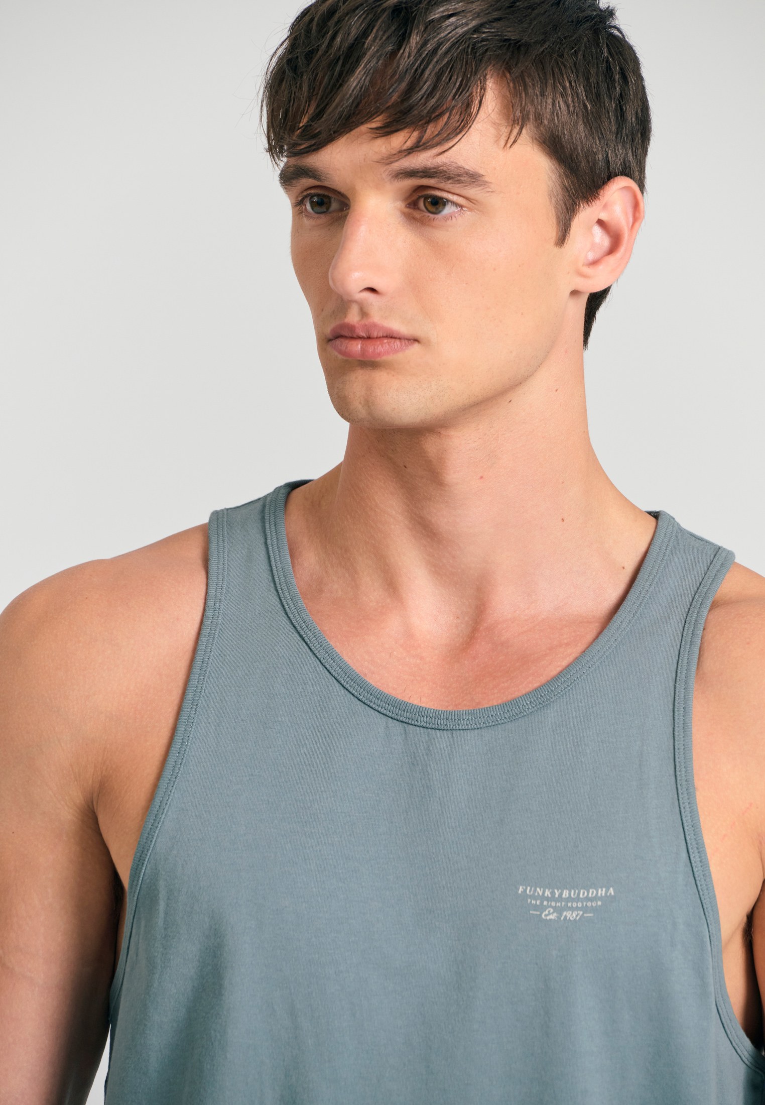 Men's T-Shirts Funky Buddha Gray