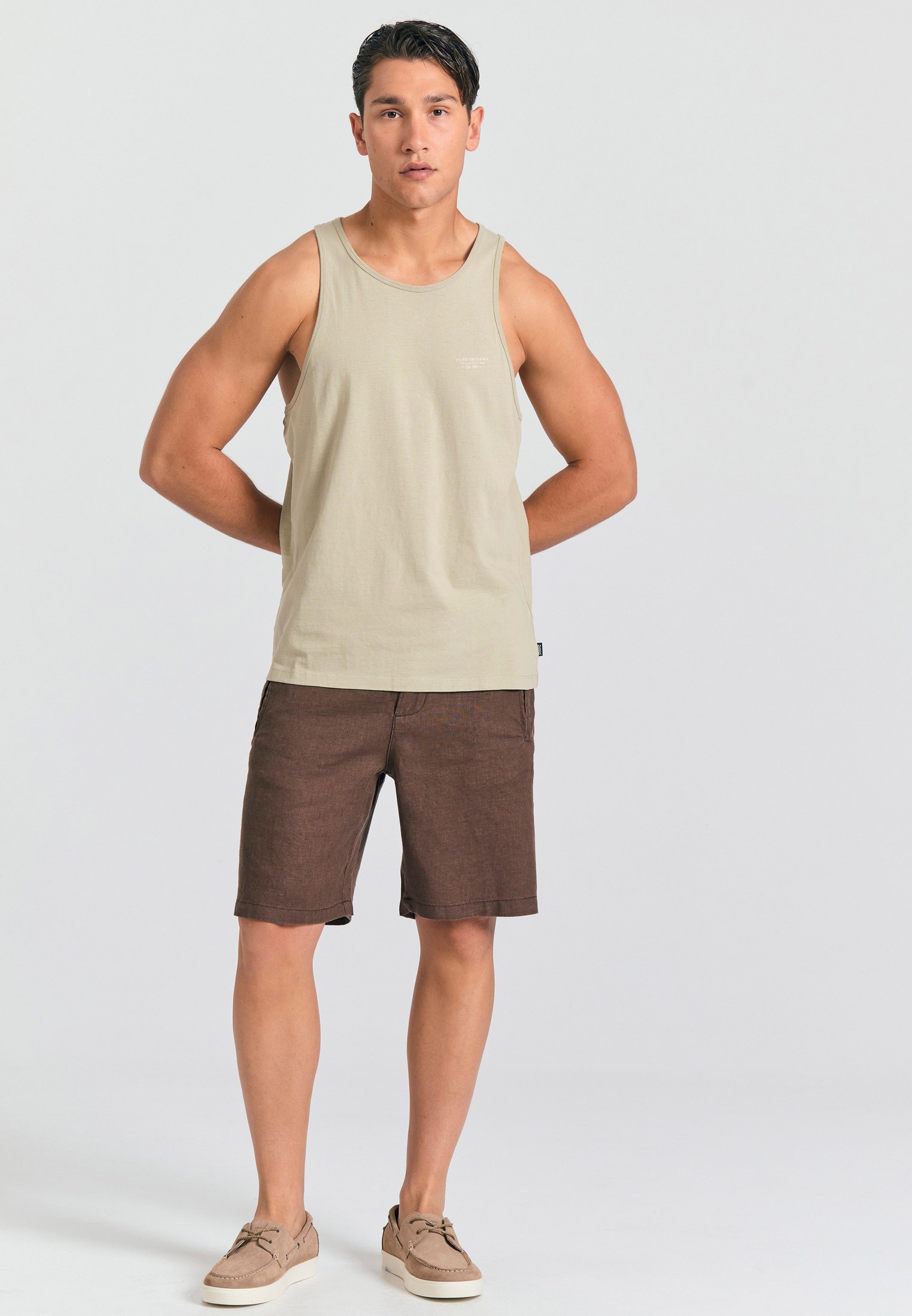 Men's T-Shirts Funky Buddha Beige