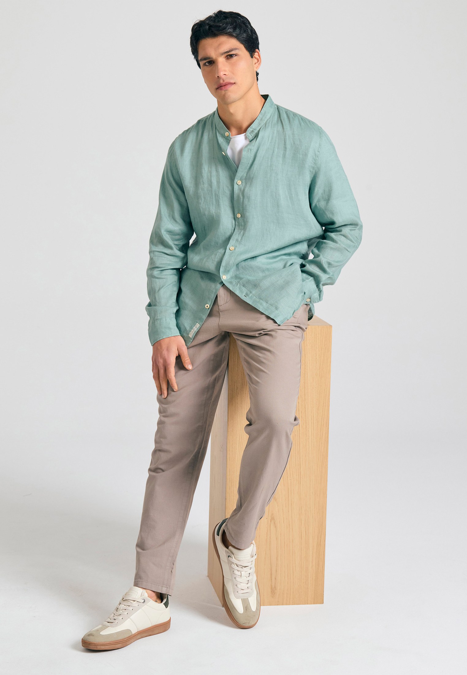 Men's Shirts Funky Buddha Green