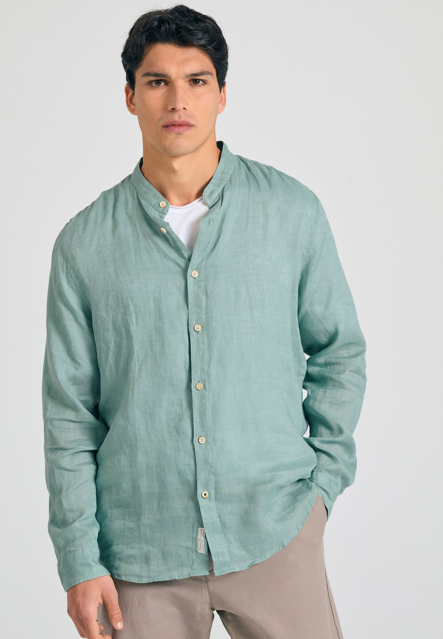 Men's Shirts Funky Buddha Green