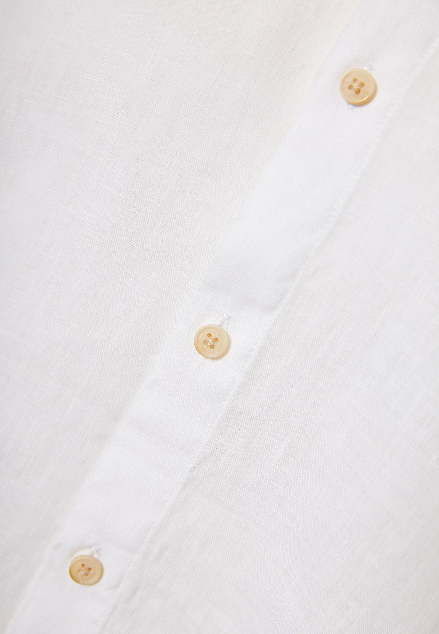 Garment dyed λινό πουκάμισο με λαιμό mao φωτογραφία