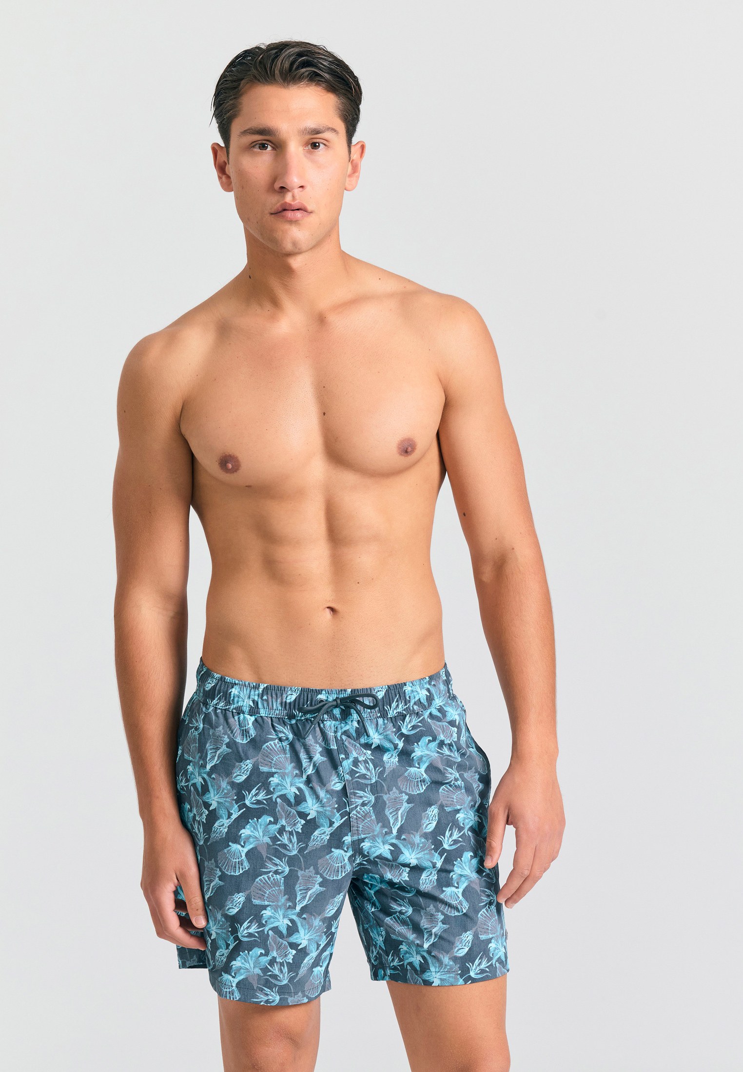 Ανδρικό μαγιό με floral τύπωμα