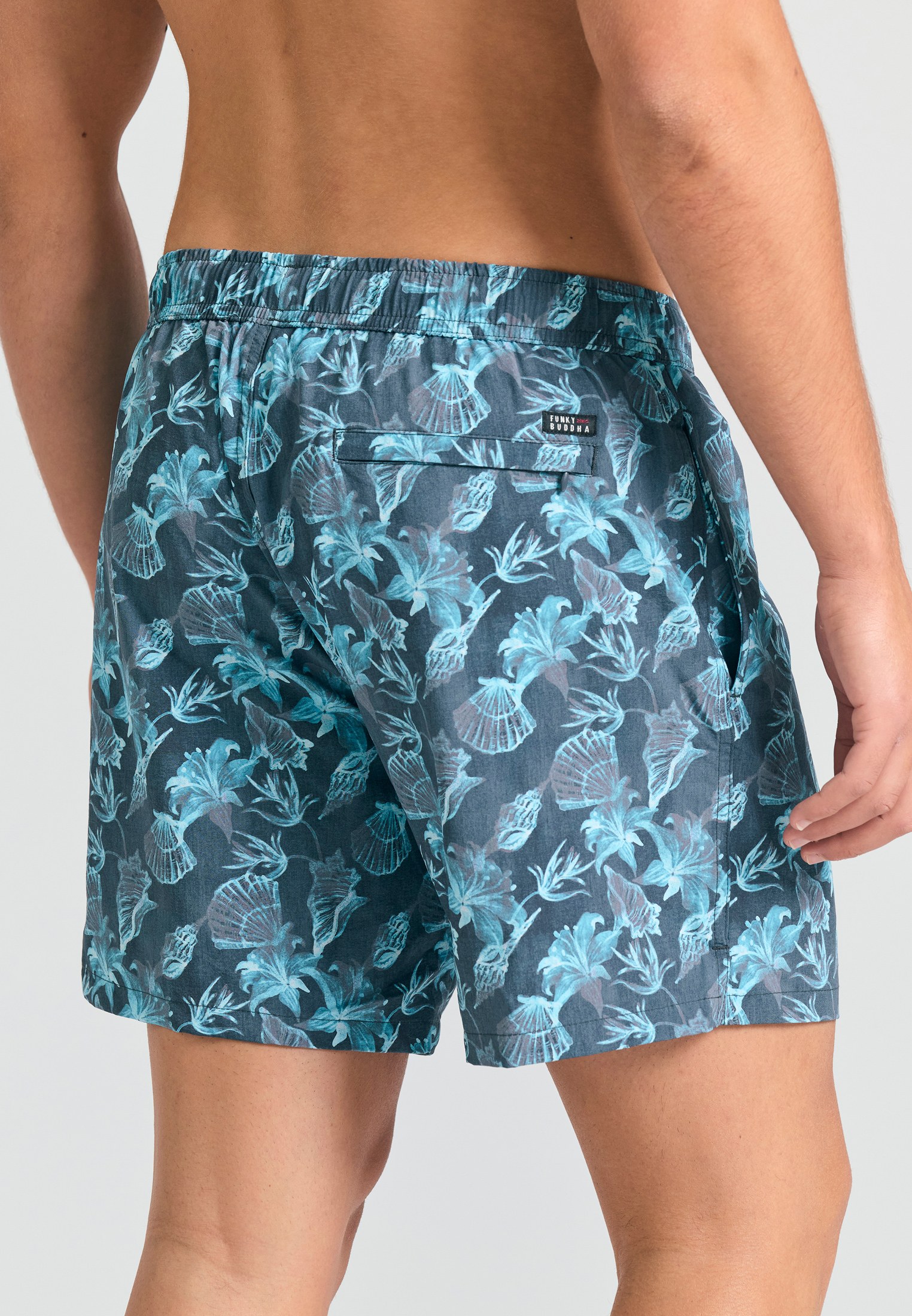 Ανδρικό μαγιό με floral τύπωμα