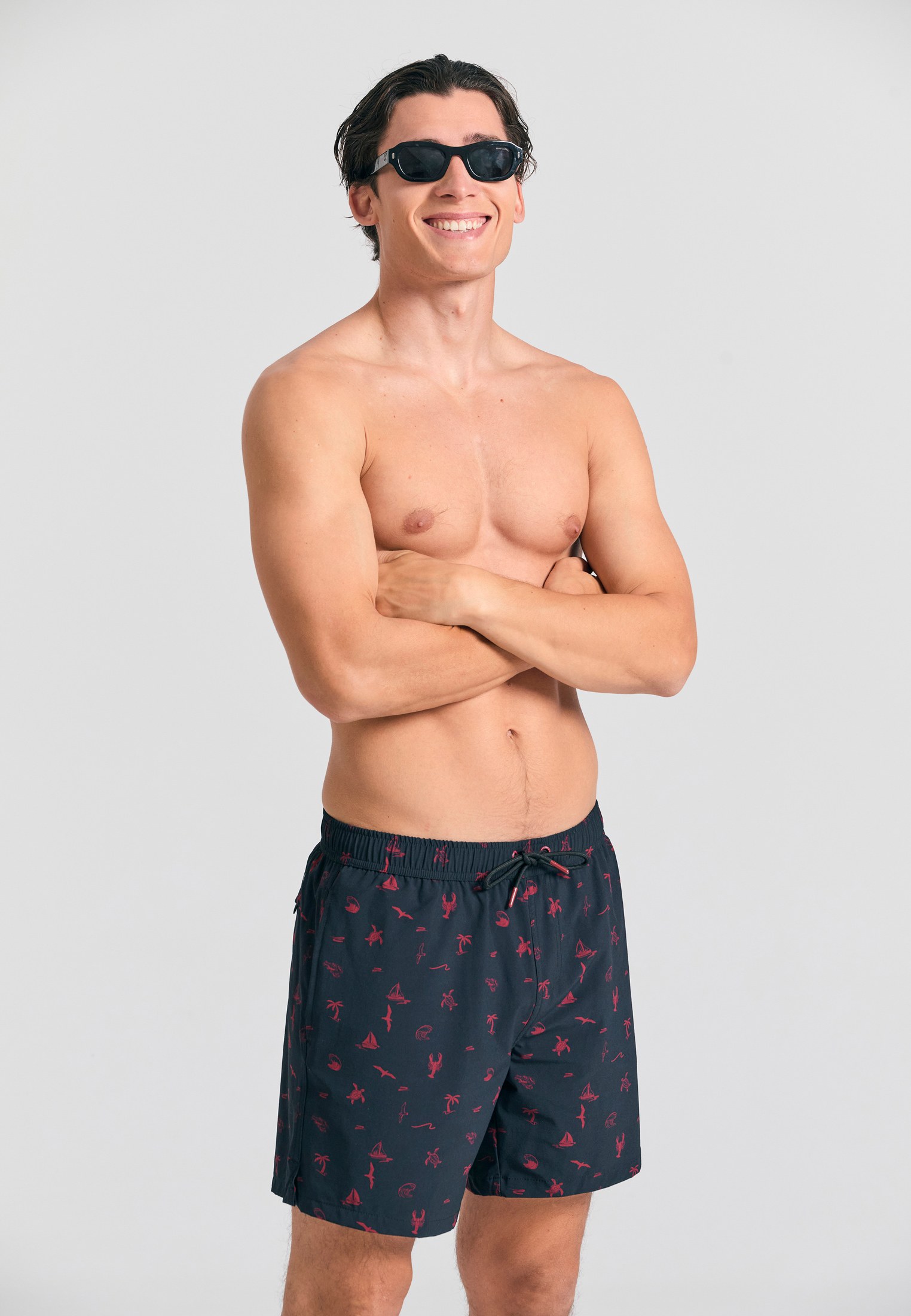 Men's Swim Shorts Funky Buddha Black