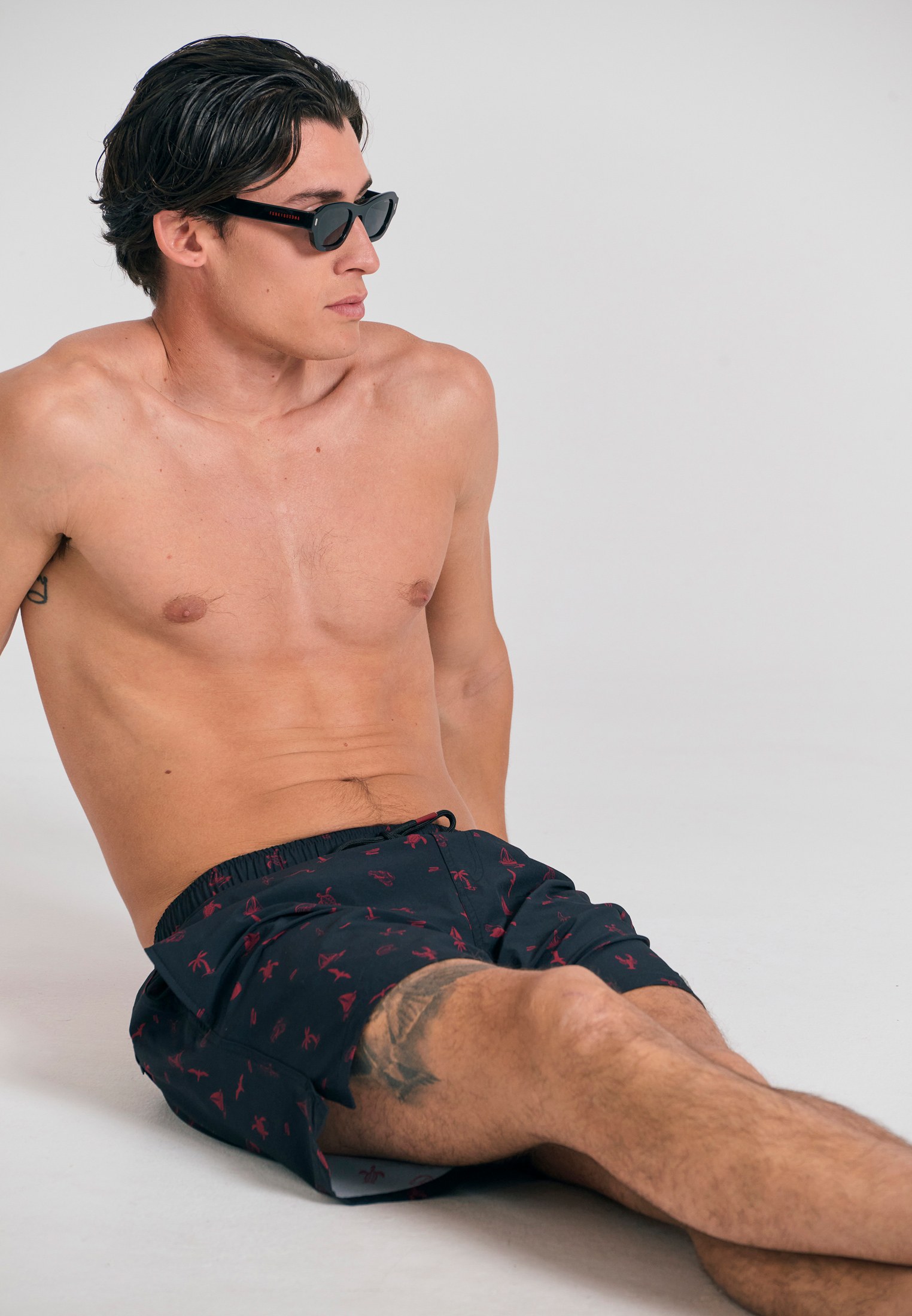 Men's Swim Shorts Funky Buddha Black