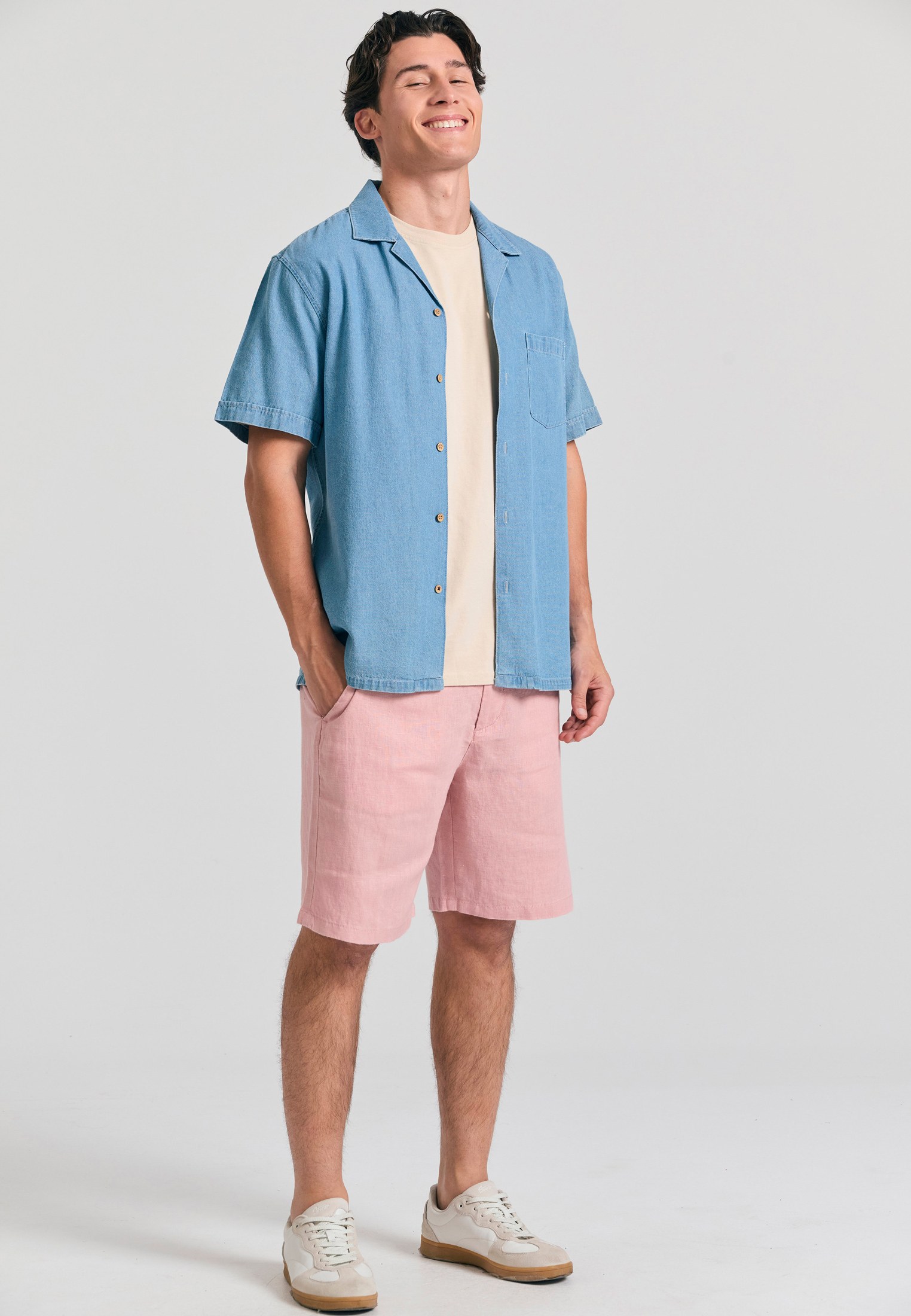 Men's Trousers Funky Buddha Pink