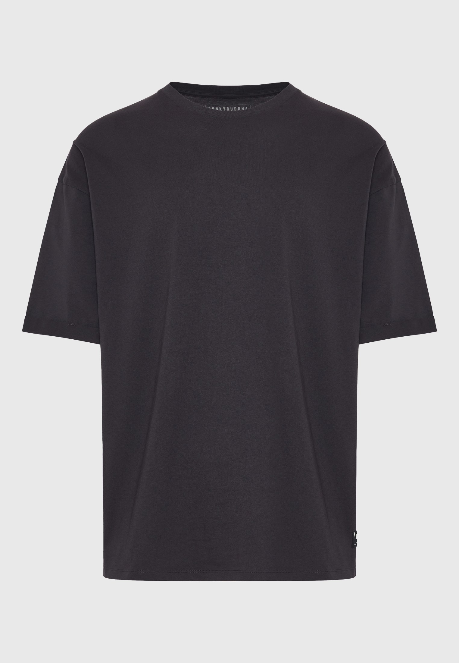 Oversized t-shirt με δίπλωμα στο μανίκι