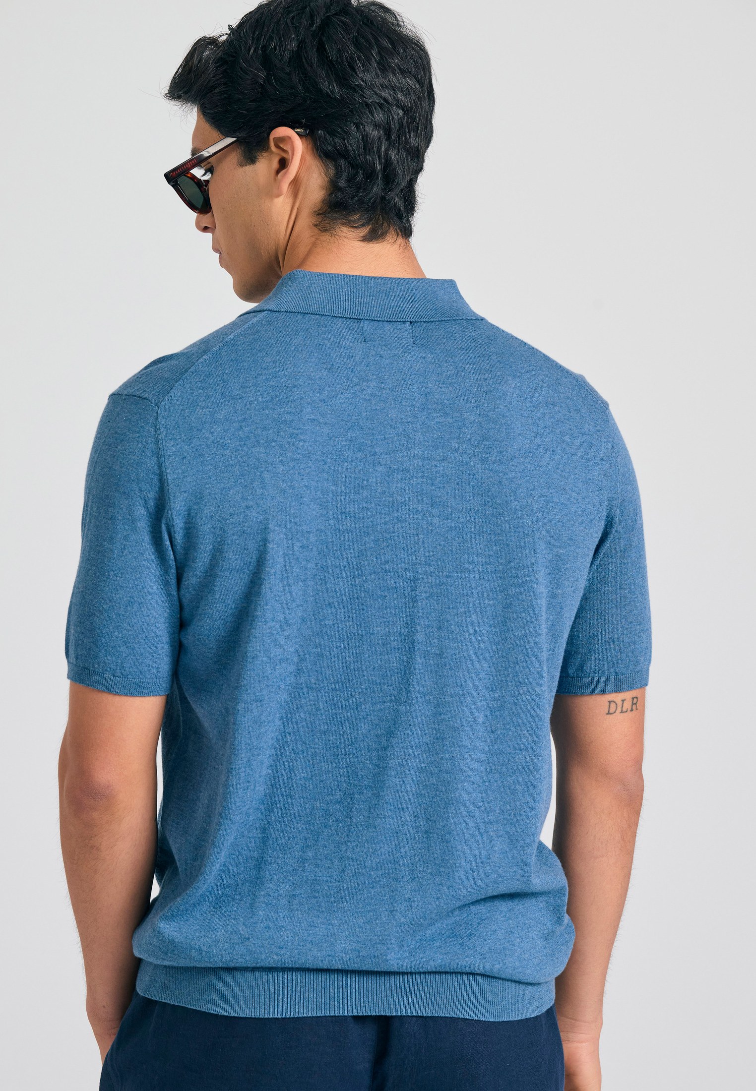 Men's Polo Shirts Funky Buddha Blue