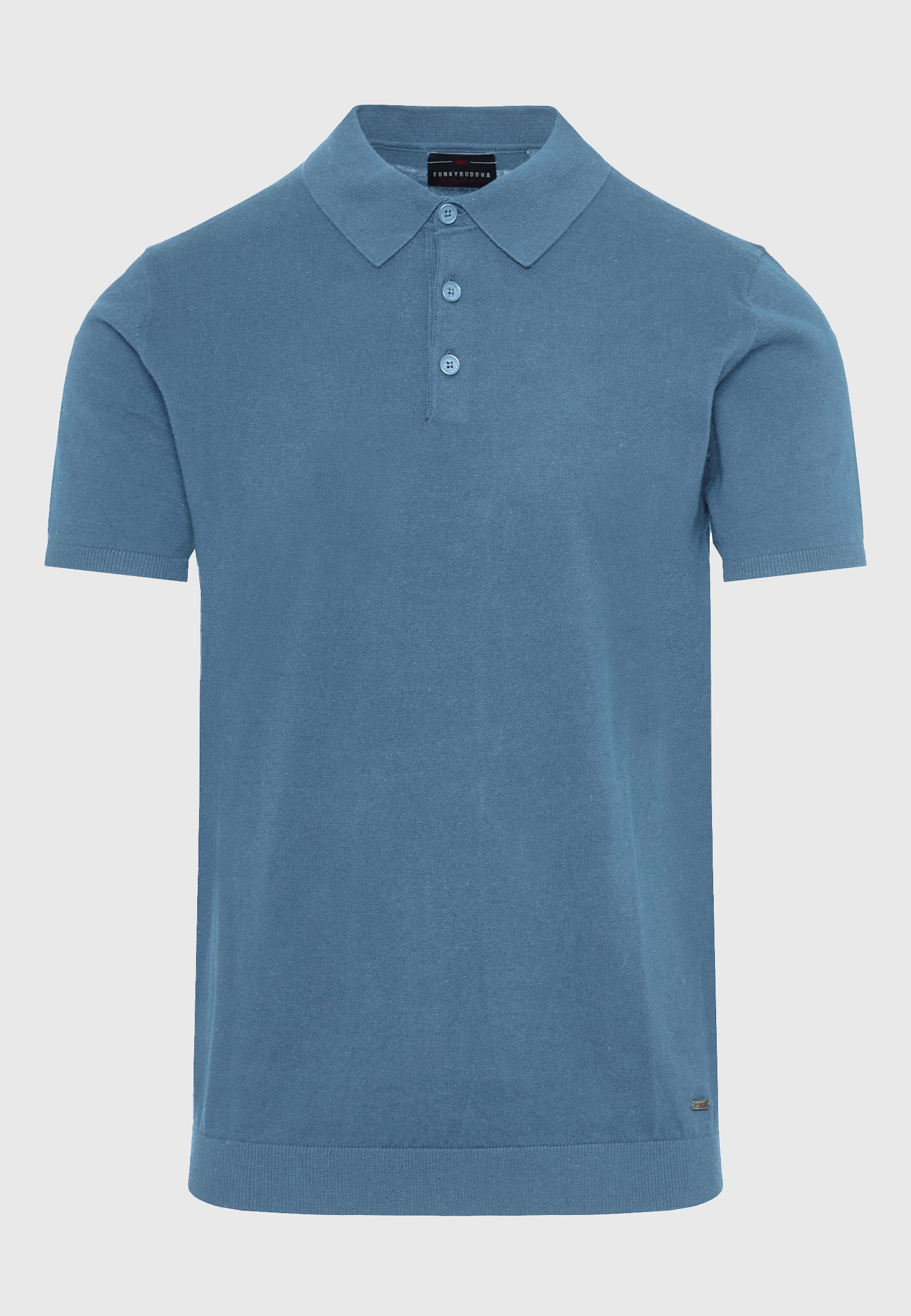 Men's Polo Shirts Funky Buddha Blue