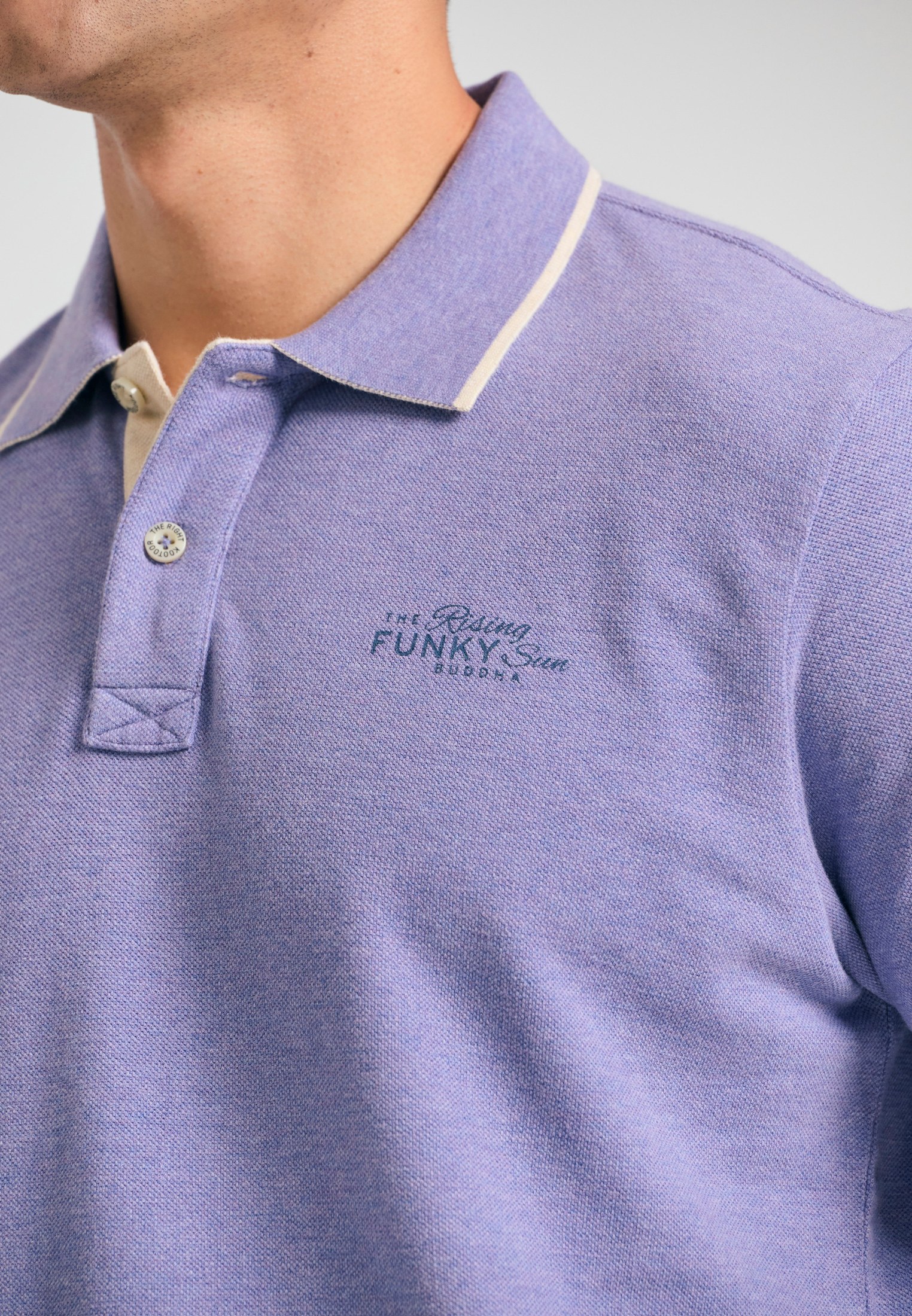 Men's Polo Shirts Funky Buddha Purple