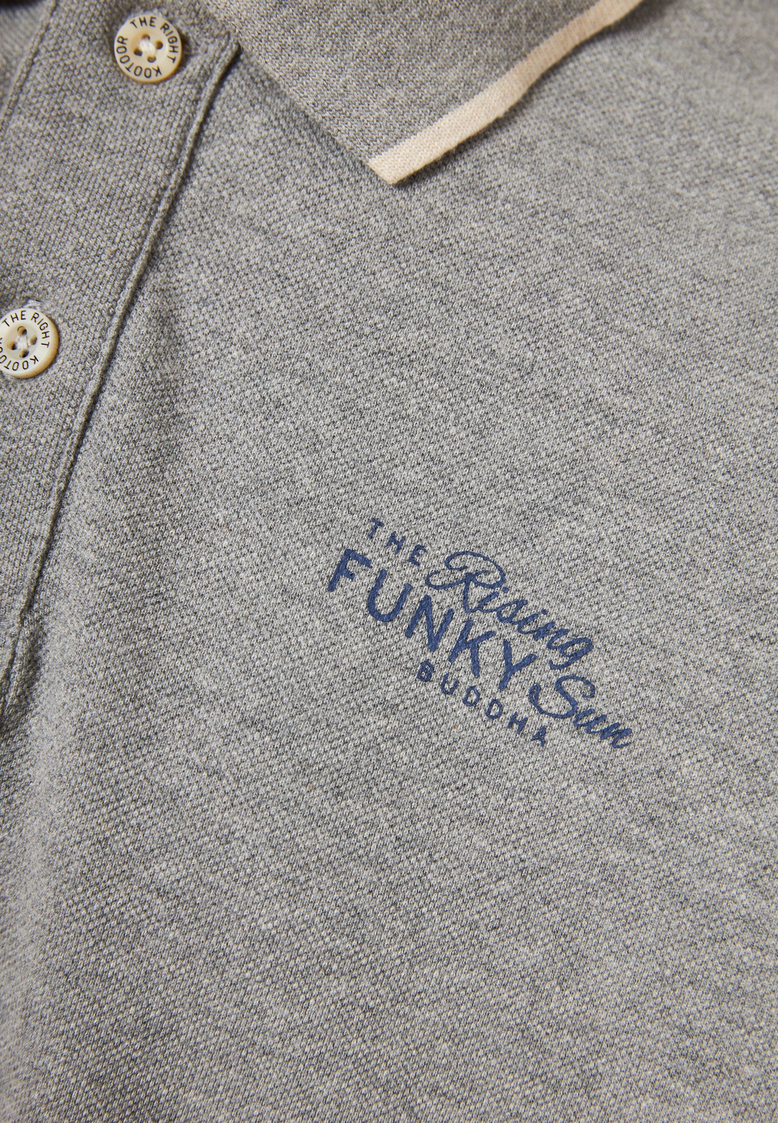 Men's Polo Shirts Funky Buddha Gray