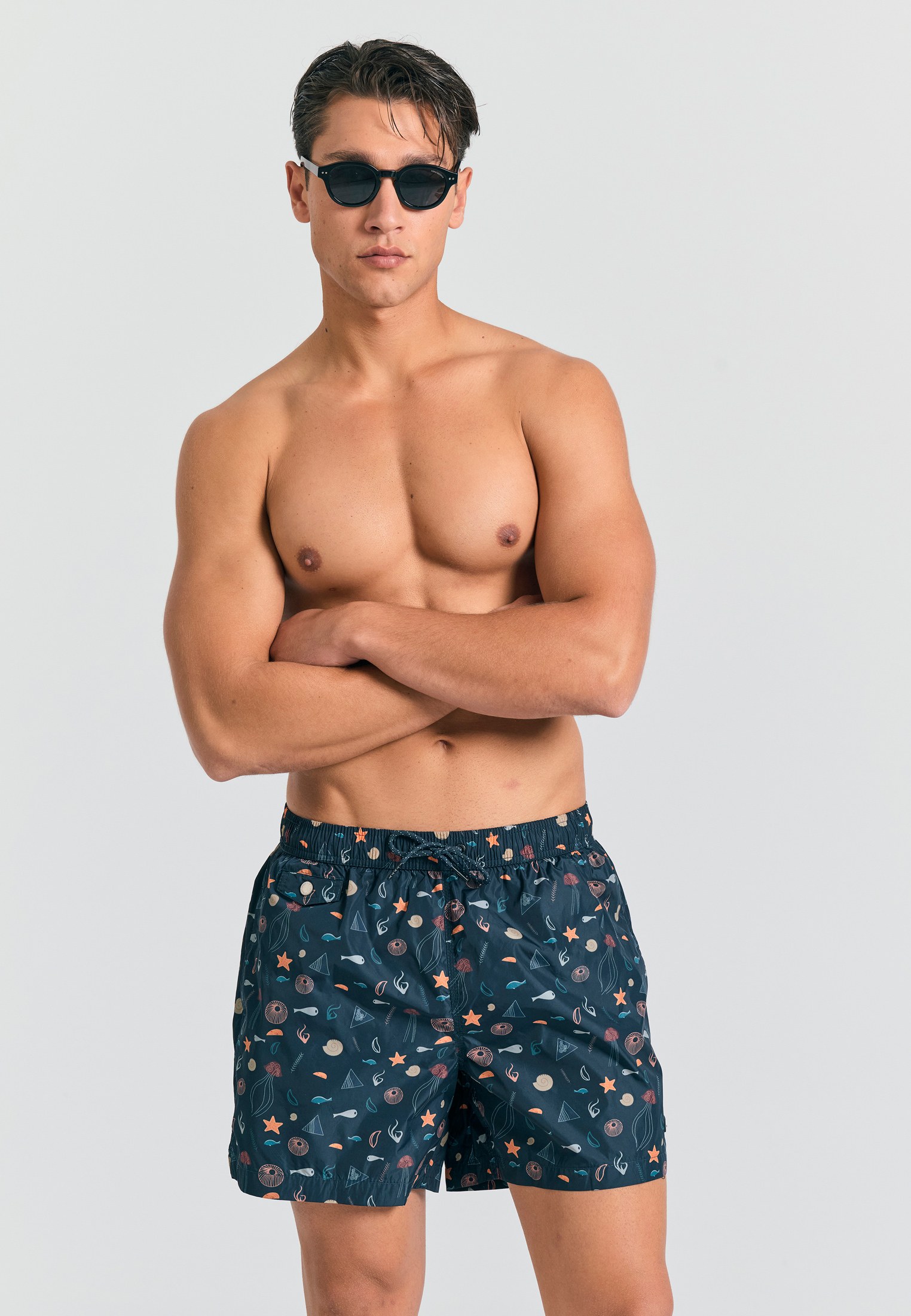 Men's Swim Shorts Funky Buddha Black