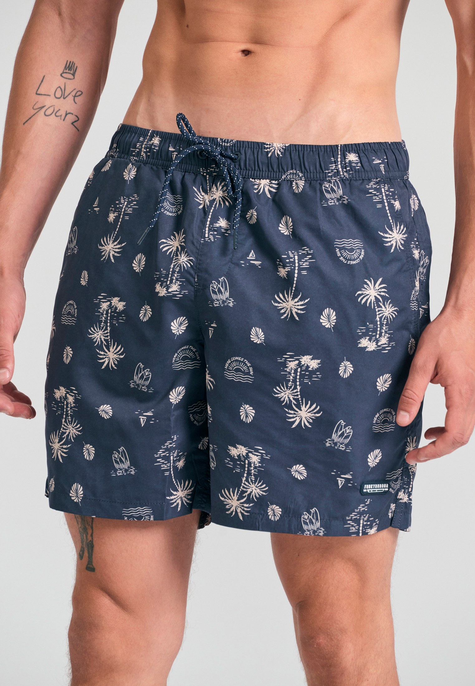 Men's Swim Shorts Funky Buddha Navy