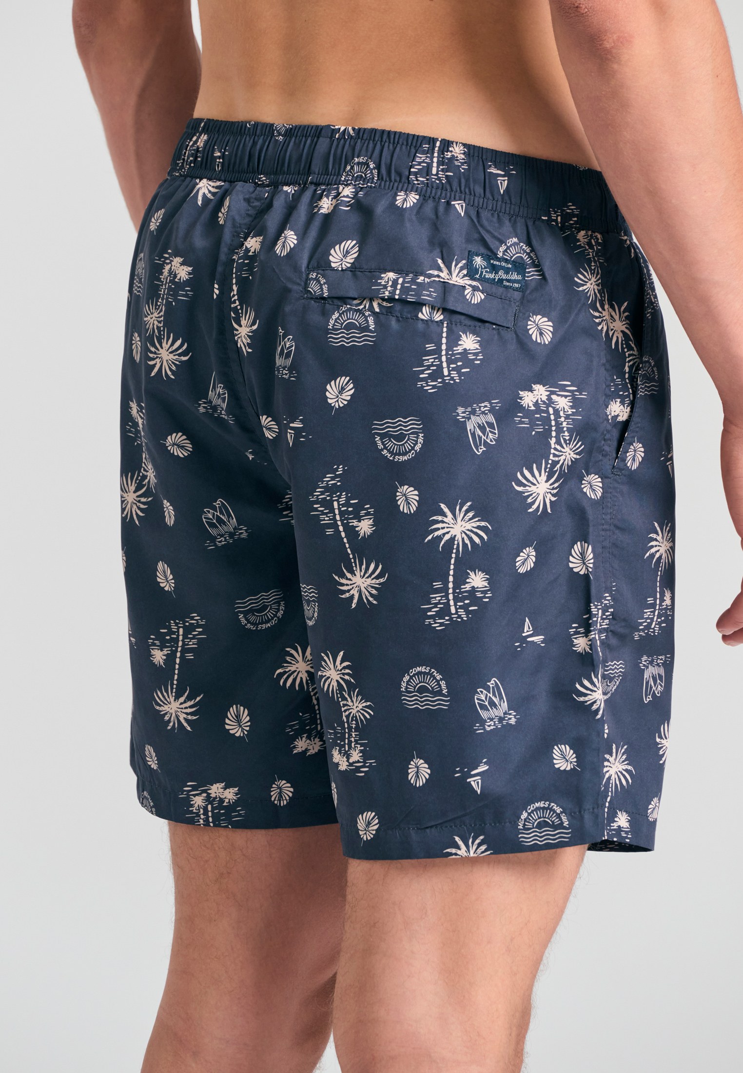 Men's Swim Shorts Funky Buddha Navy