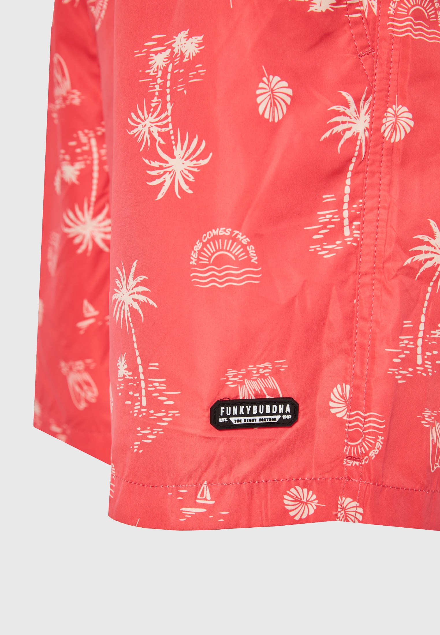 Men's Swim Shorts Funky Buddha Orange