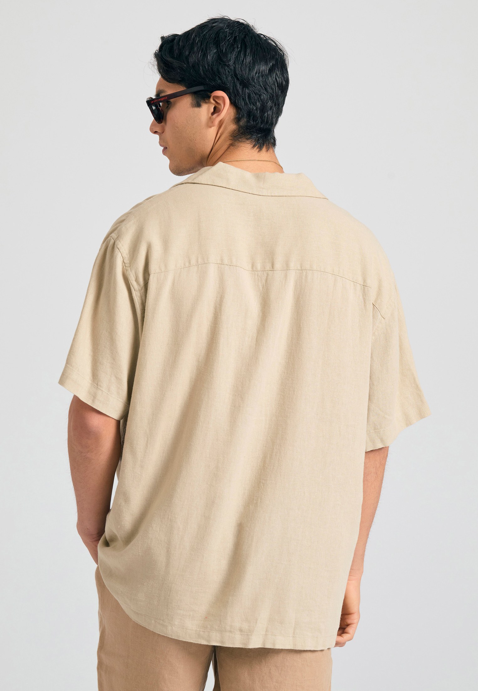 Men's Shirts Funky Buddha Beige