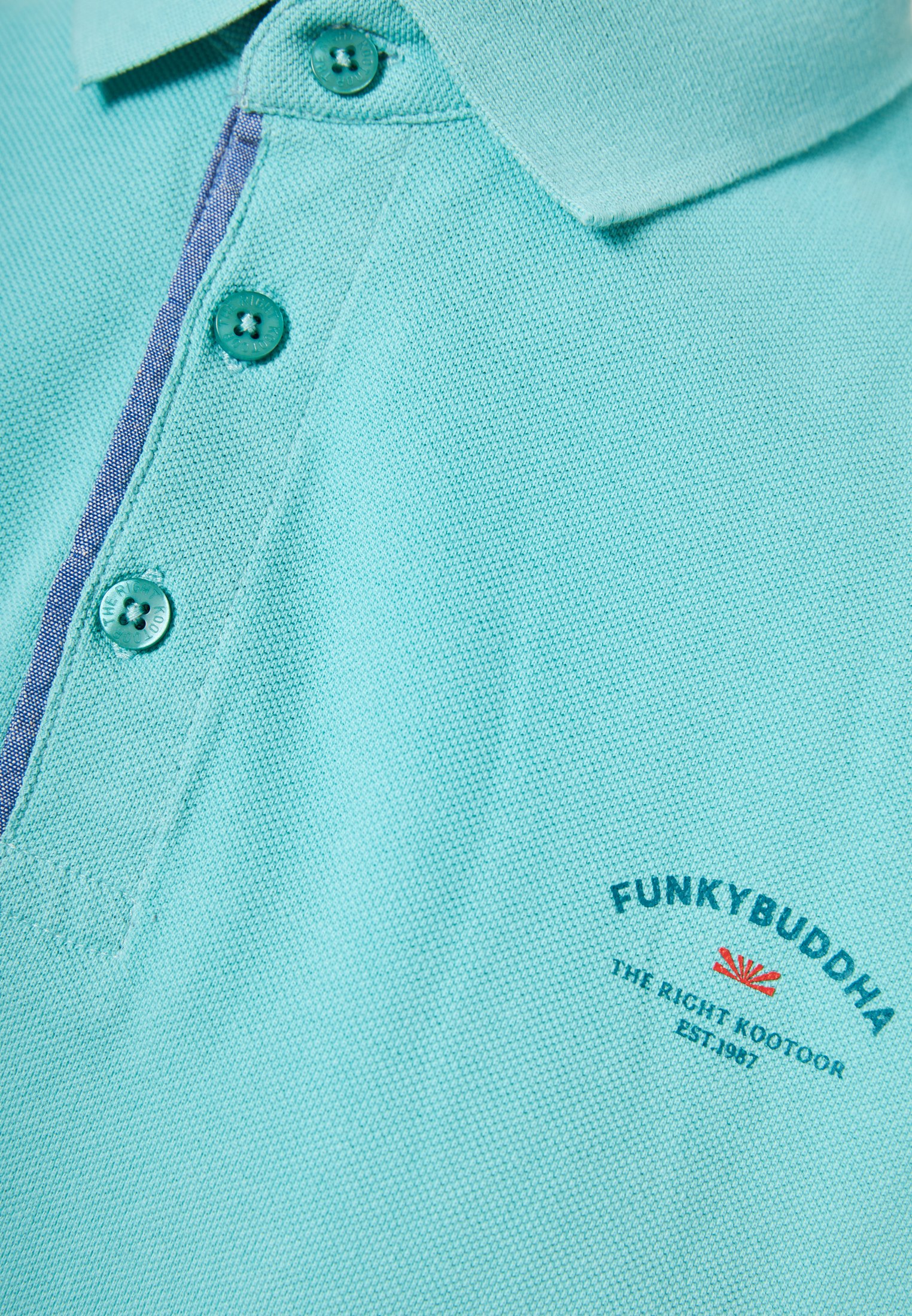 Men's Polo Shirts Funky Buddha Blue
