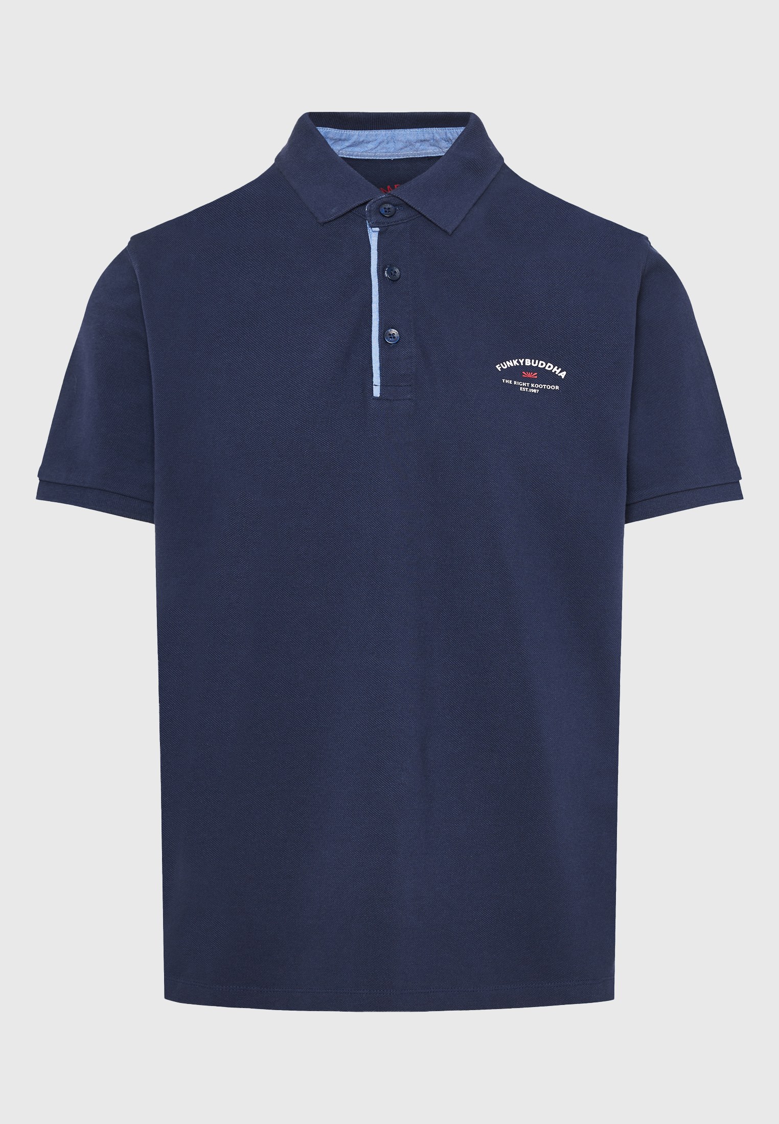 Men's Polo Shirts Funky Buddha Navy
