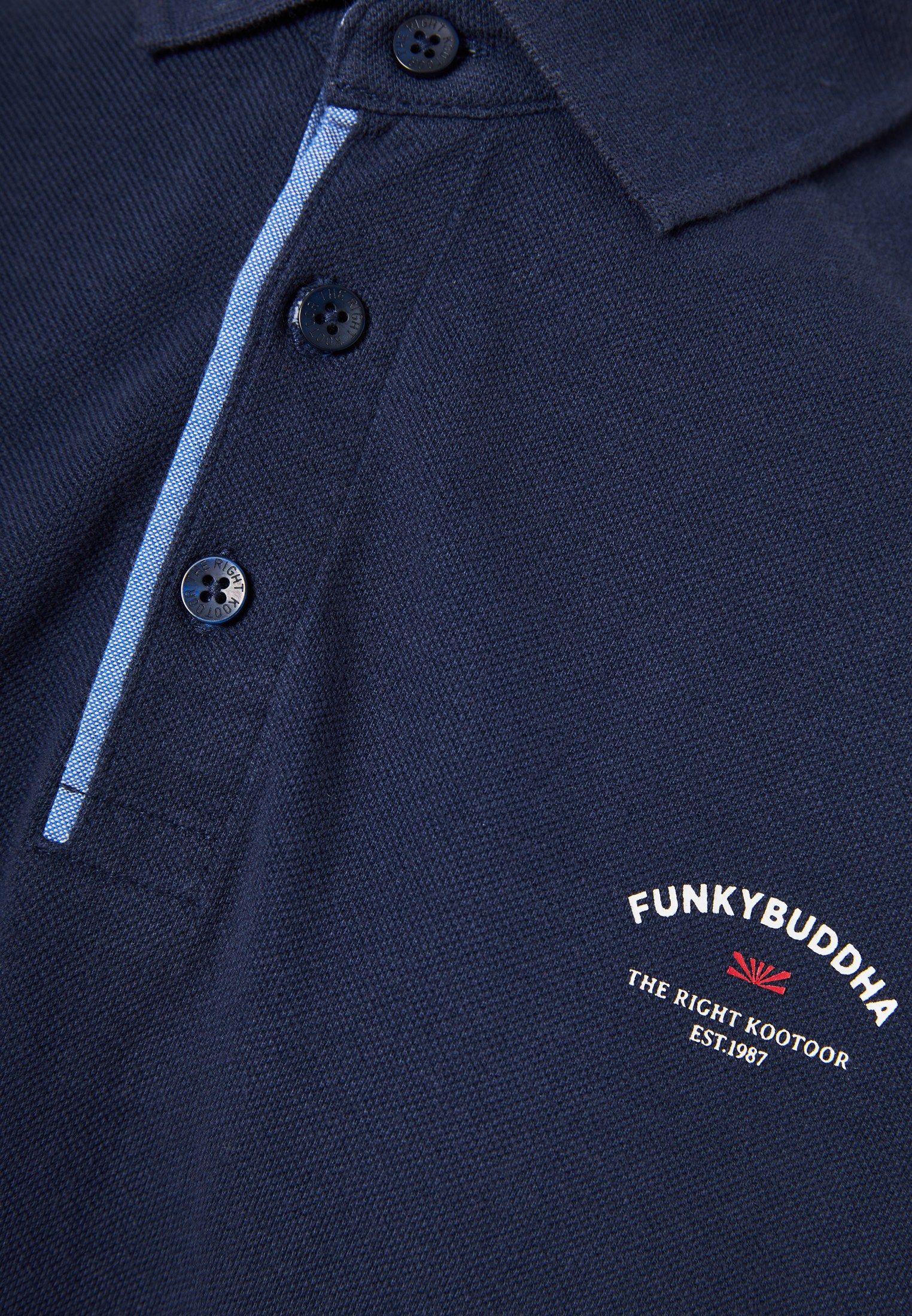 Men's Polo Shirts Funky Buddha Navy