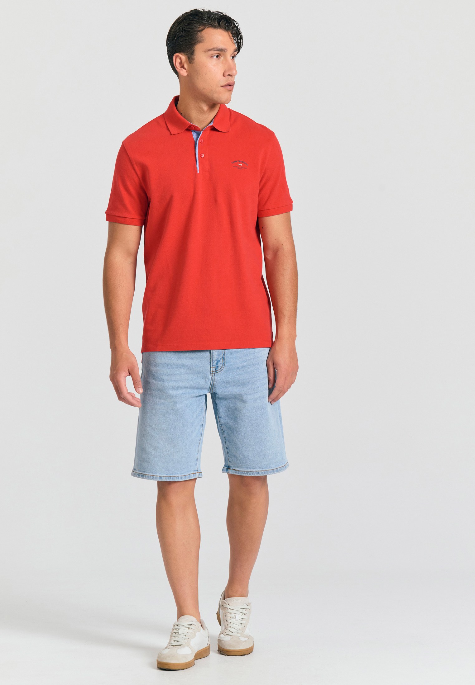 Men's Polo Shirts Funky Buddha Red