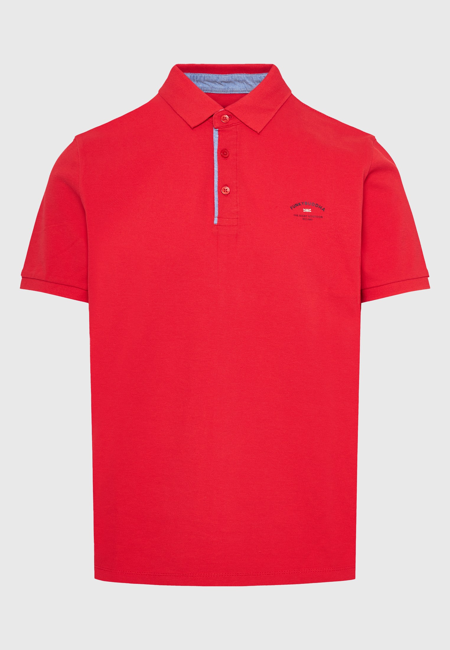 Men's Polo Shirts Funky Buddha Red