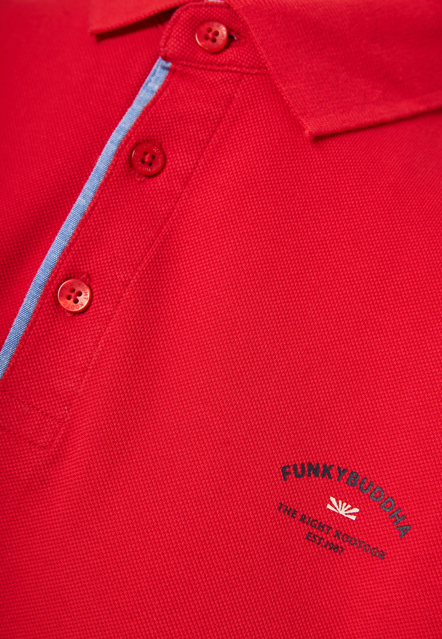 Men's Polo Shirts Funky Buddha Red