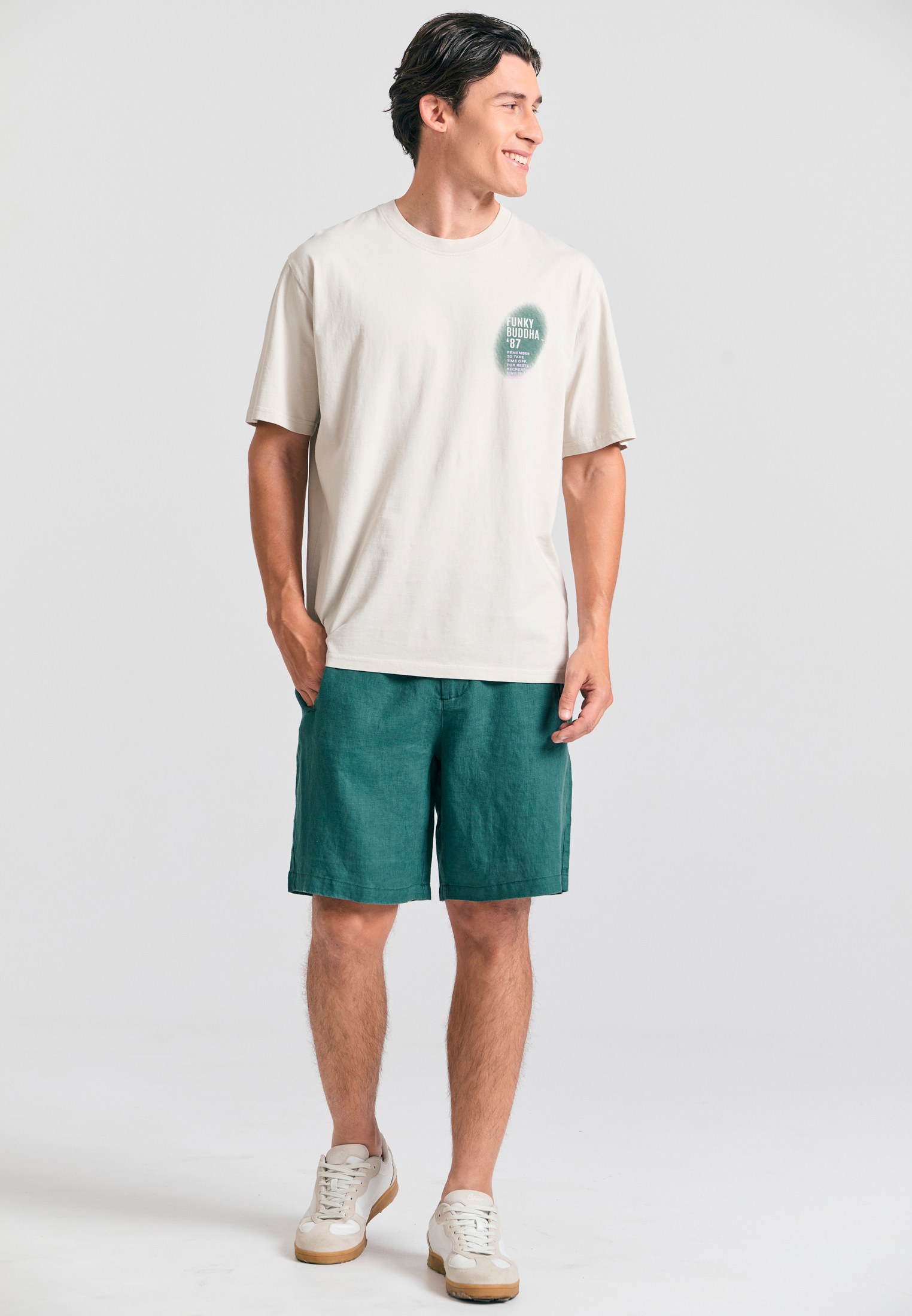 Men's Trousers Funky Buddha Green