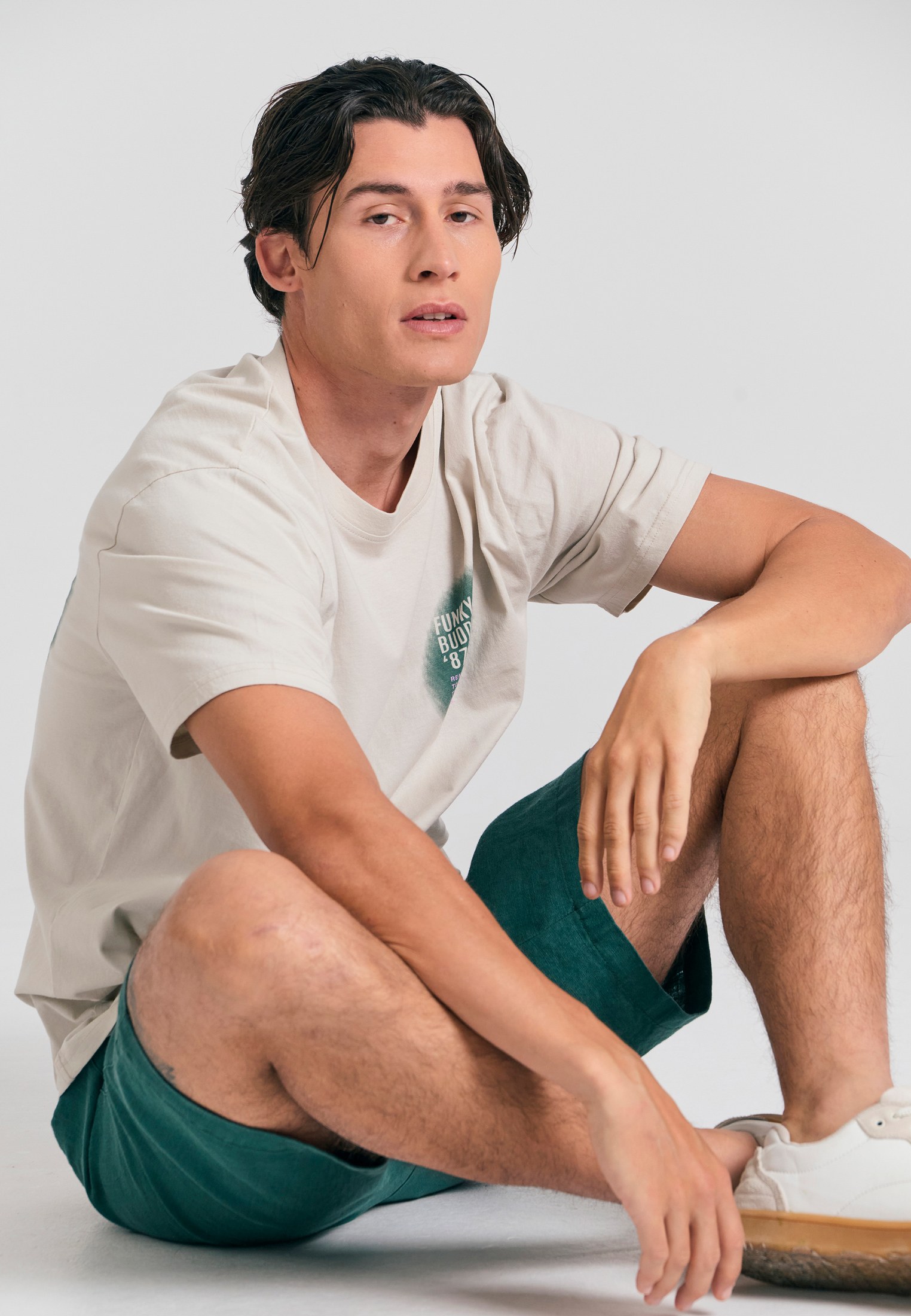 Men's Trousers Funky Buddha Green