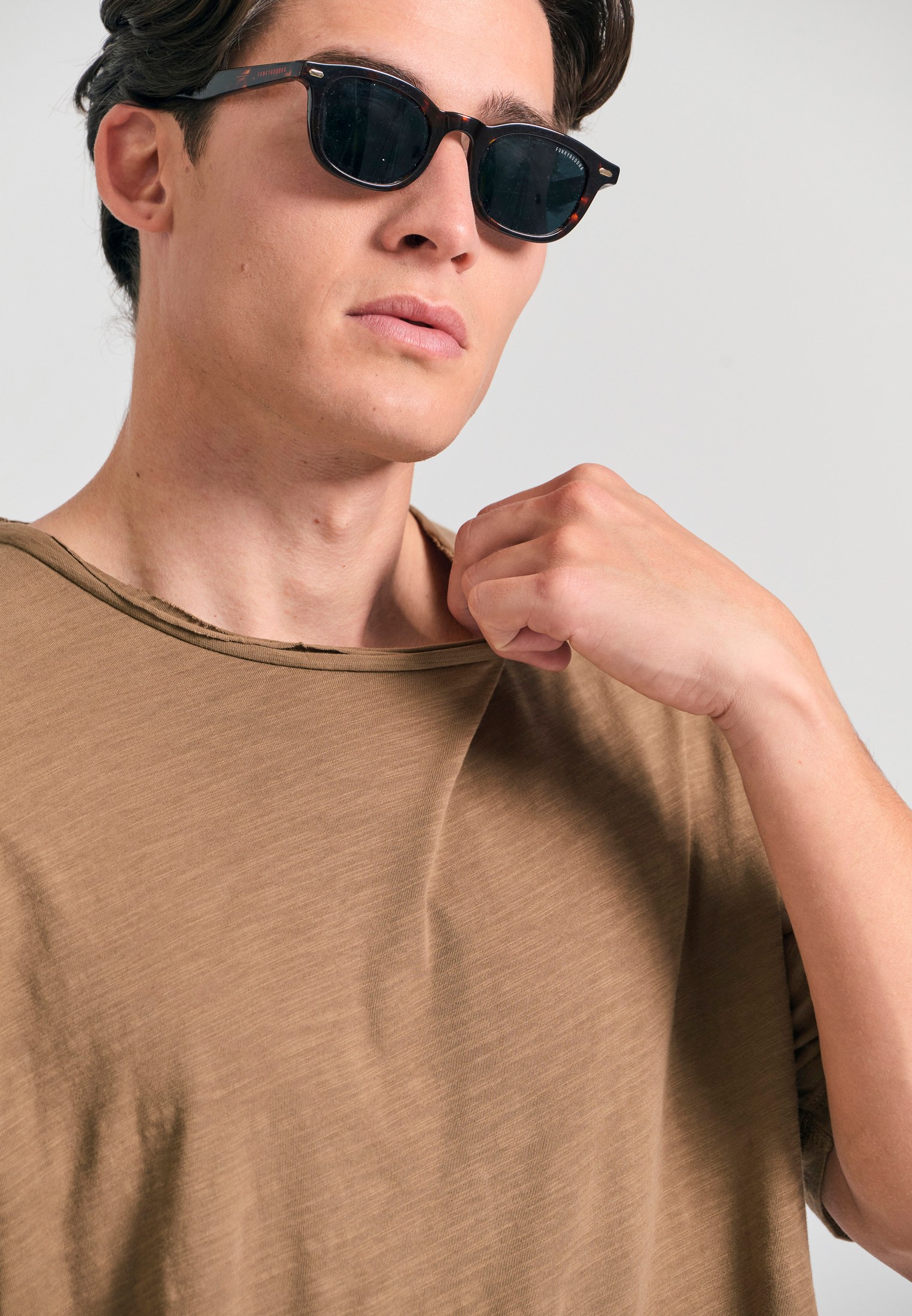 Men's T-Shirts Funky Buddha Brown