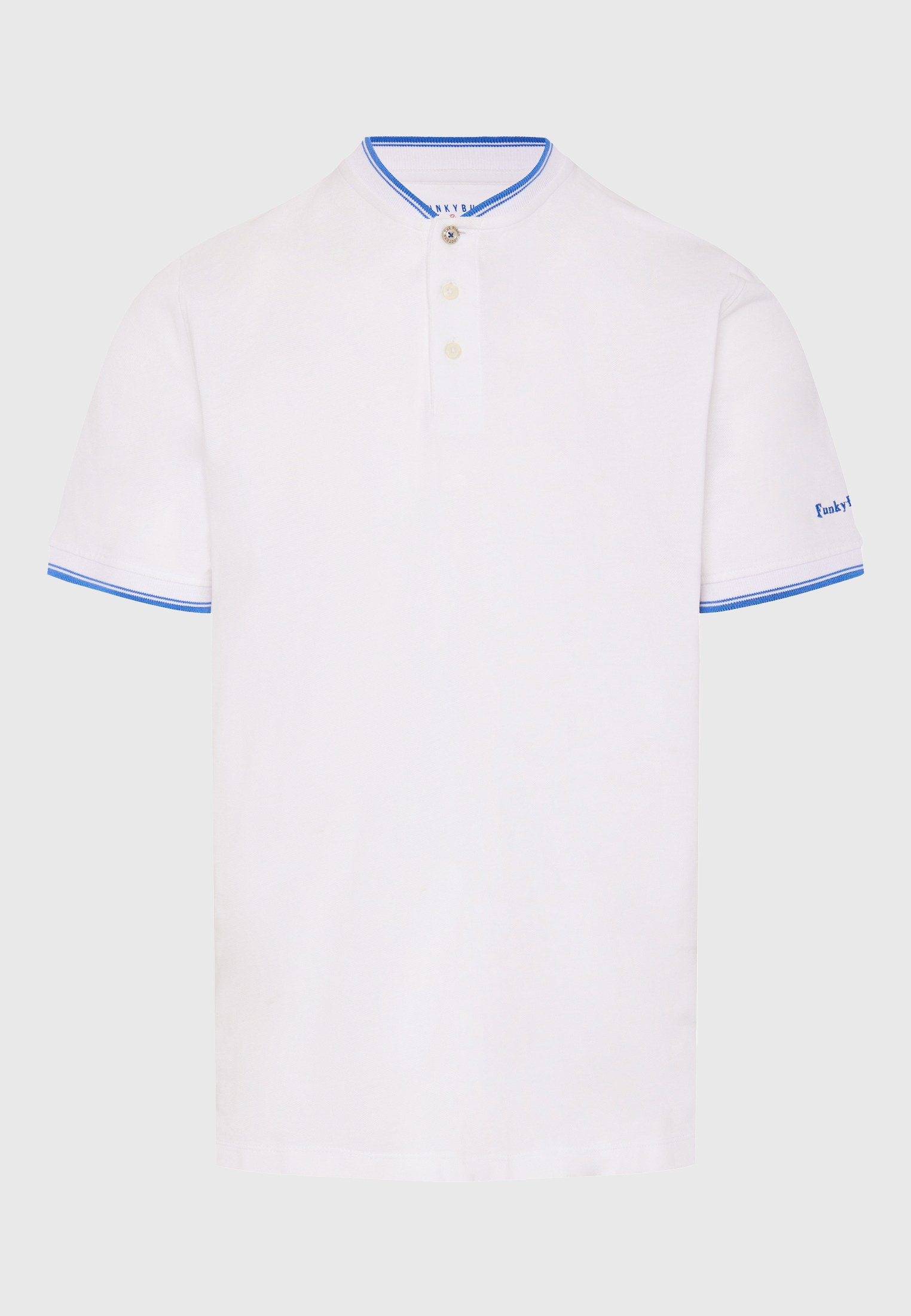 Men's Polo Shirts Funky Buddha White