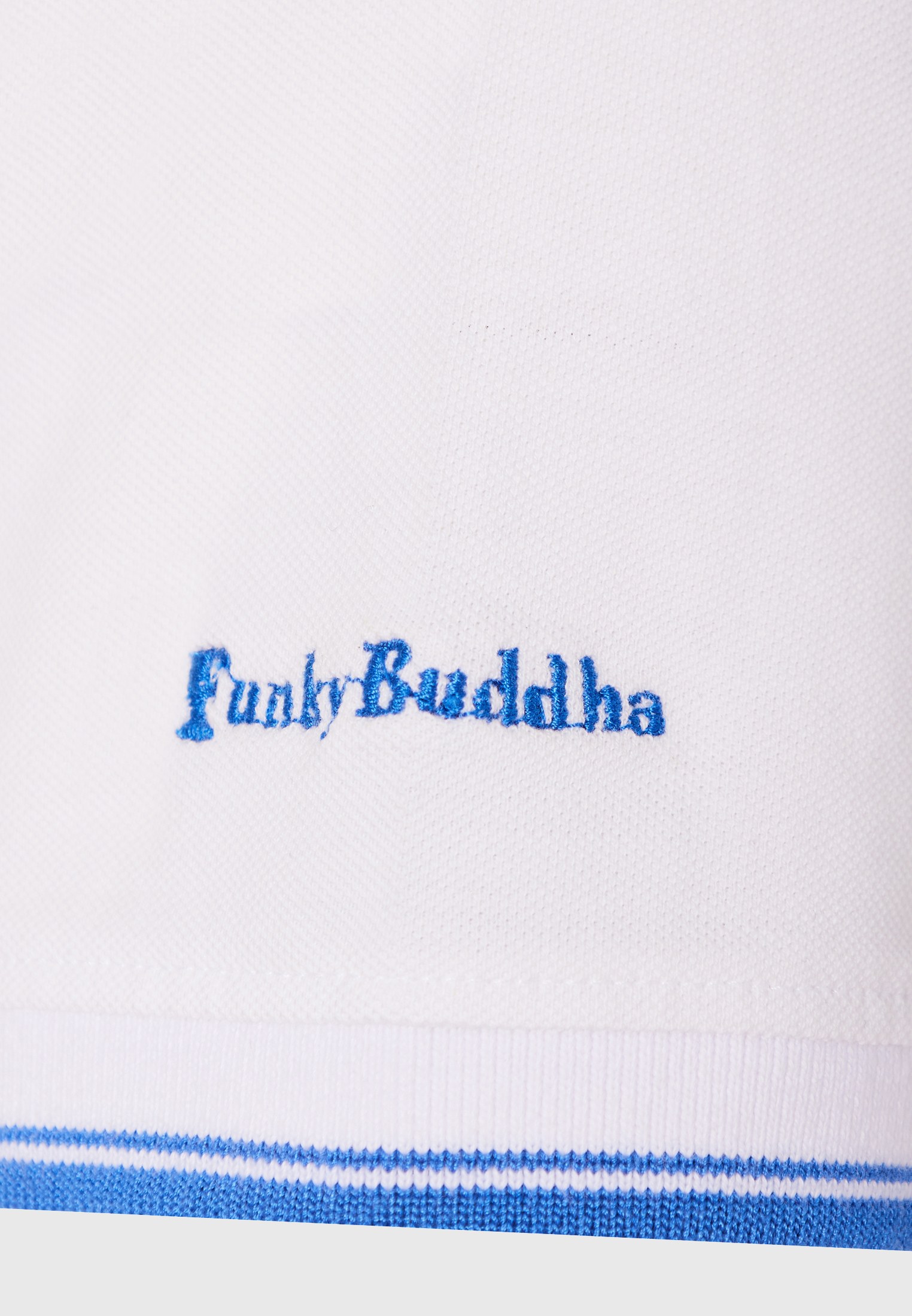 Men's Polo Shirts Funky Buddha White