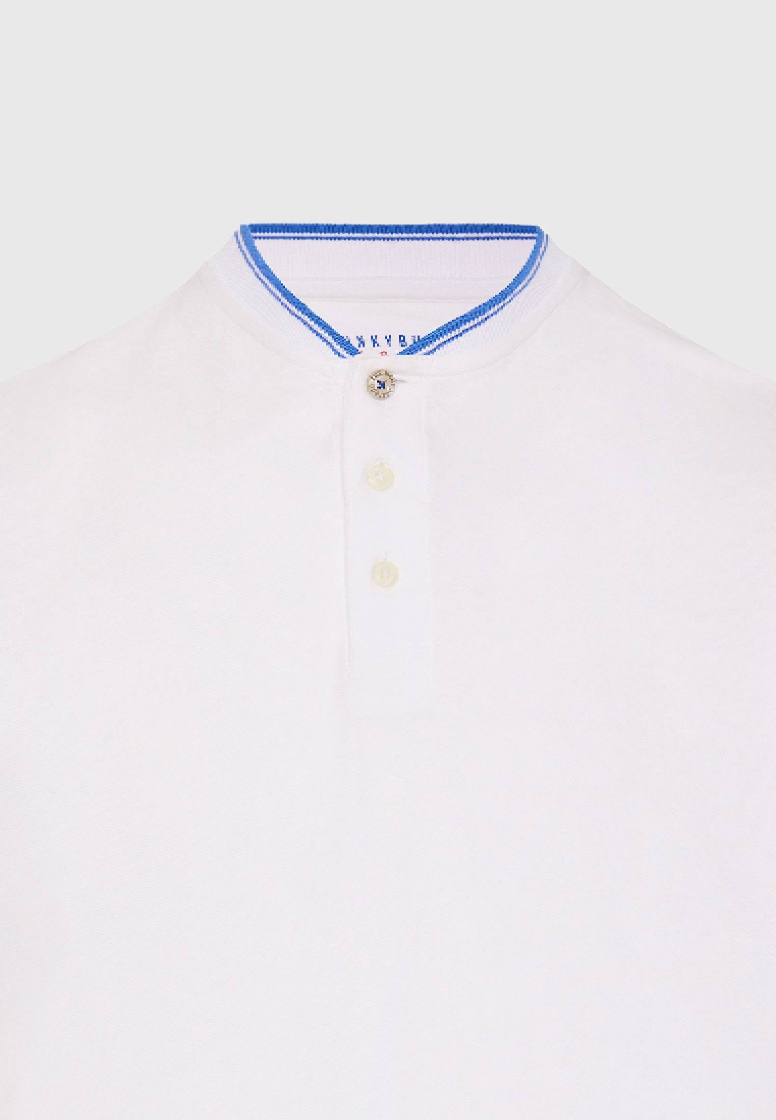 Men's Polo Shirts Funky Buddha White