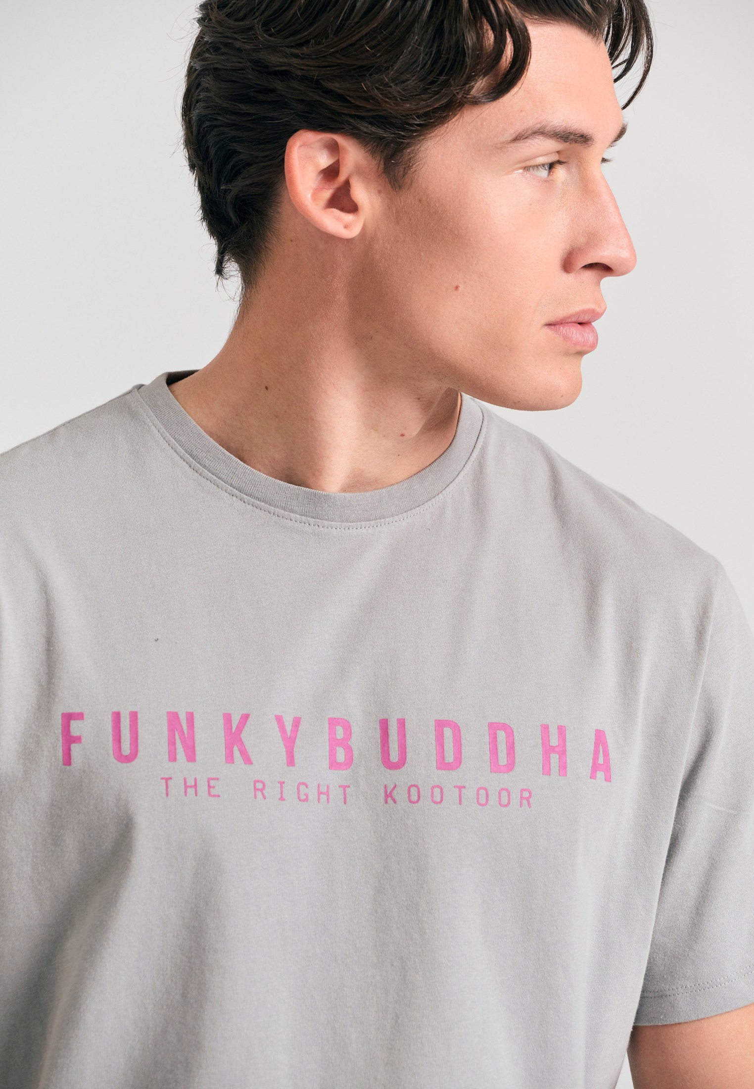 Men's T-Shirts Funky Buddha Gray