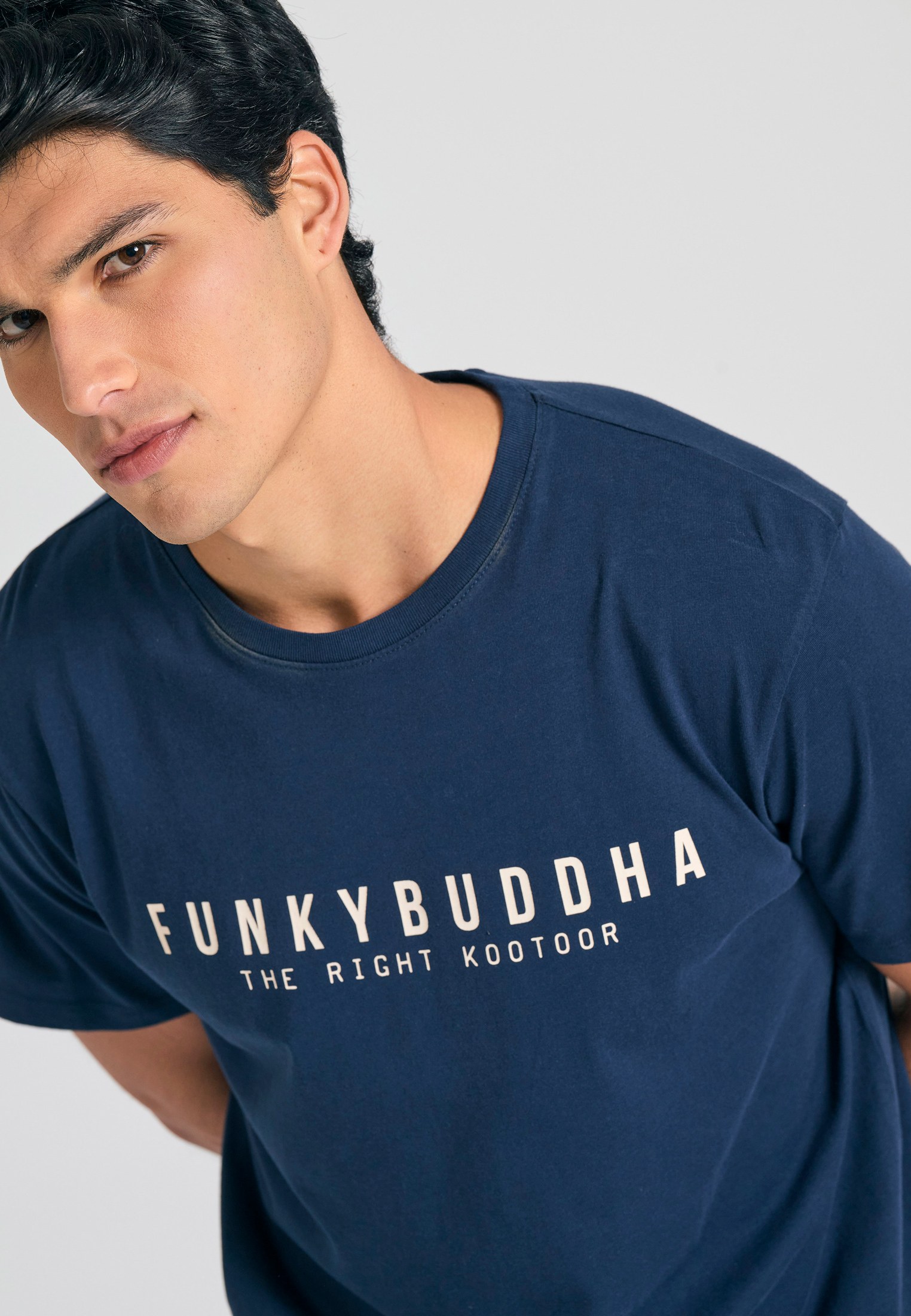 Men's Shirts Funky Buddha Navy