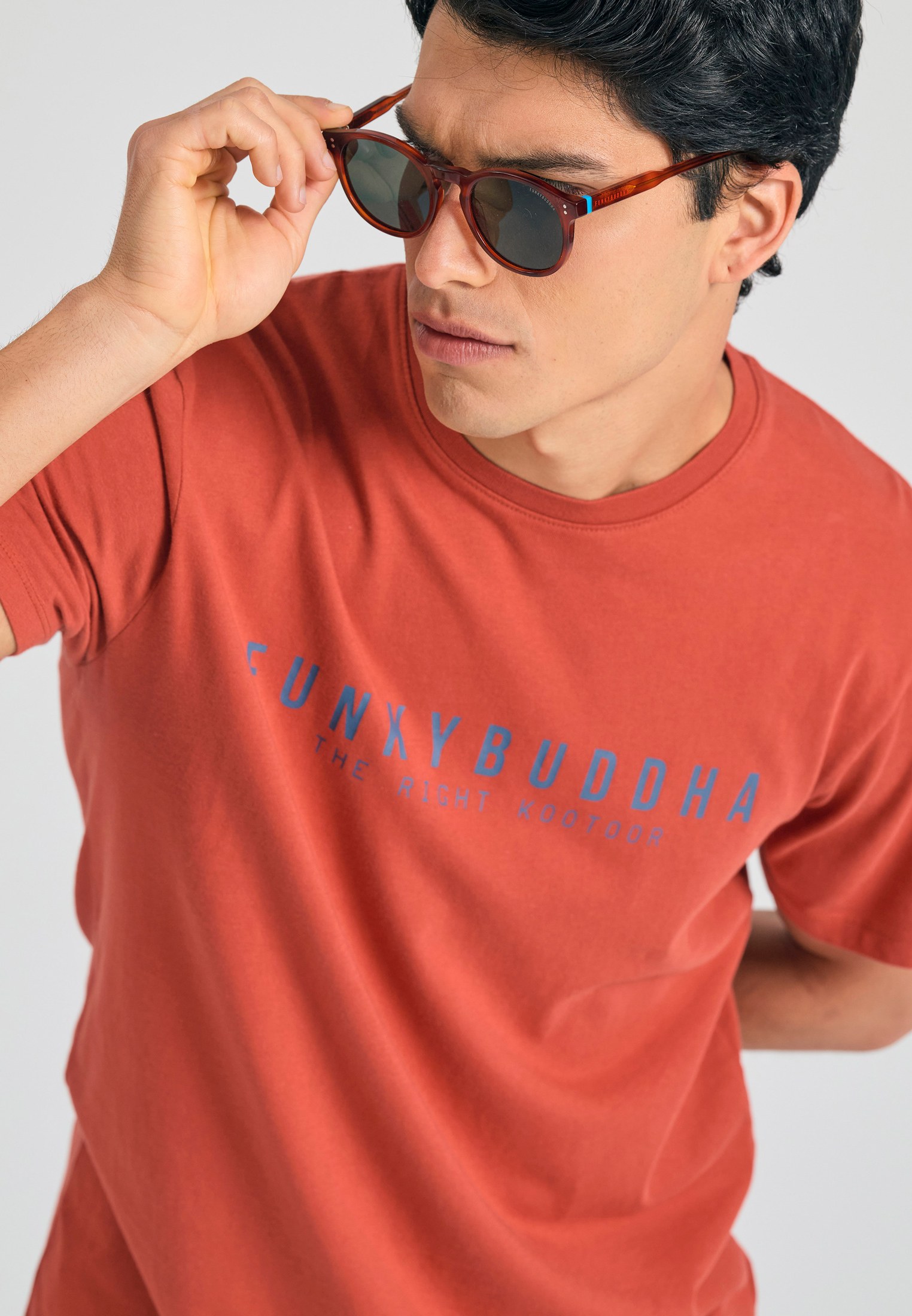 Men's T-Shirts Funky Buddha Brown