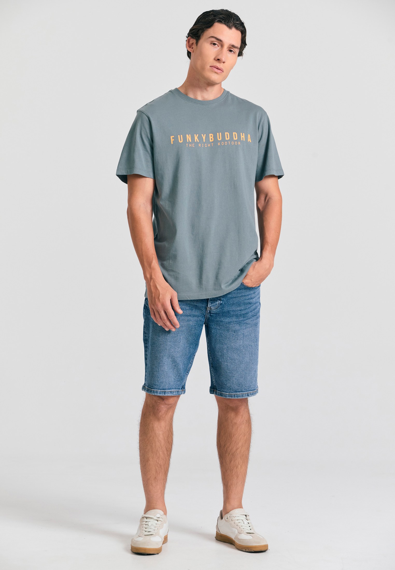 Men's T-Shirts Funky Buddha Gray