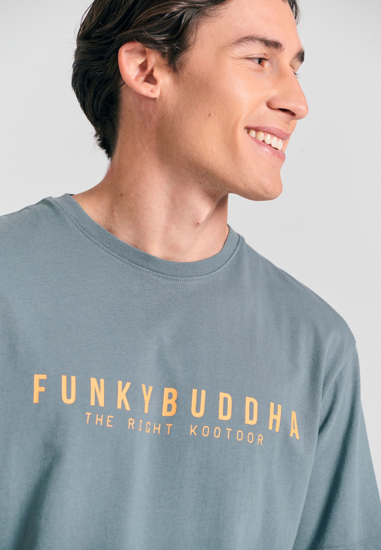 Men's T-Shirts Funky Buddha Gray