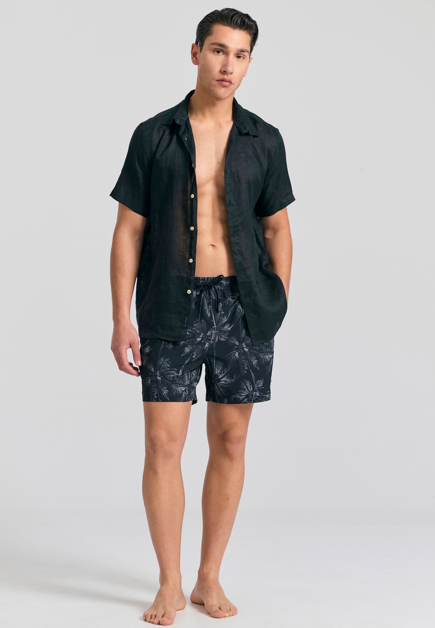 Men's Swim Shorts Funky Buddha Black