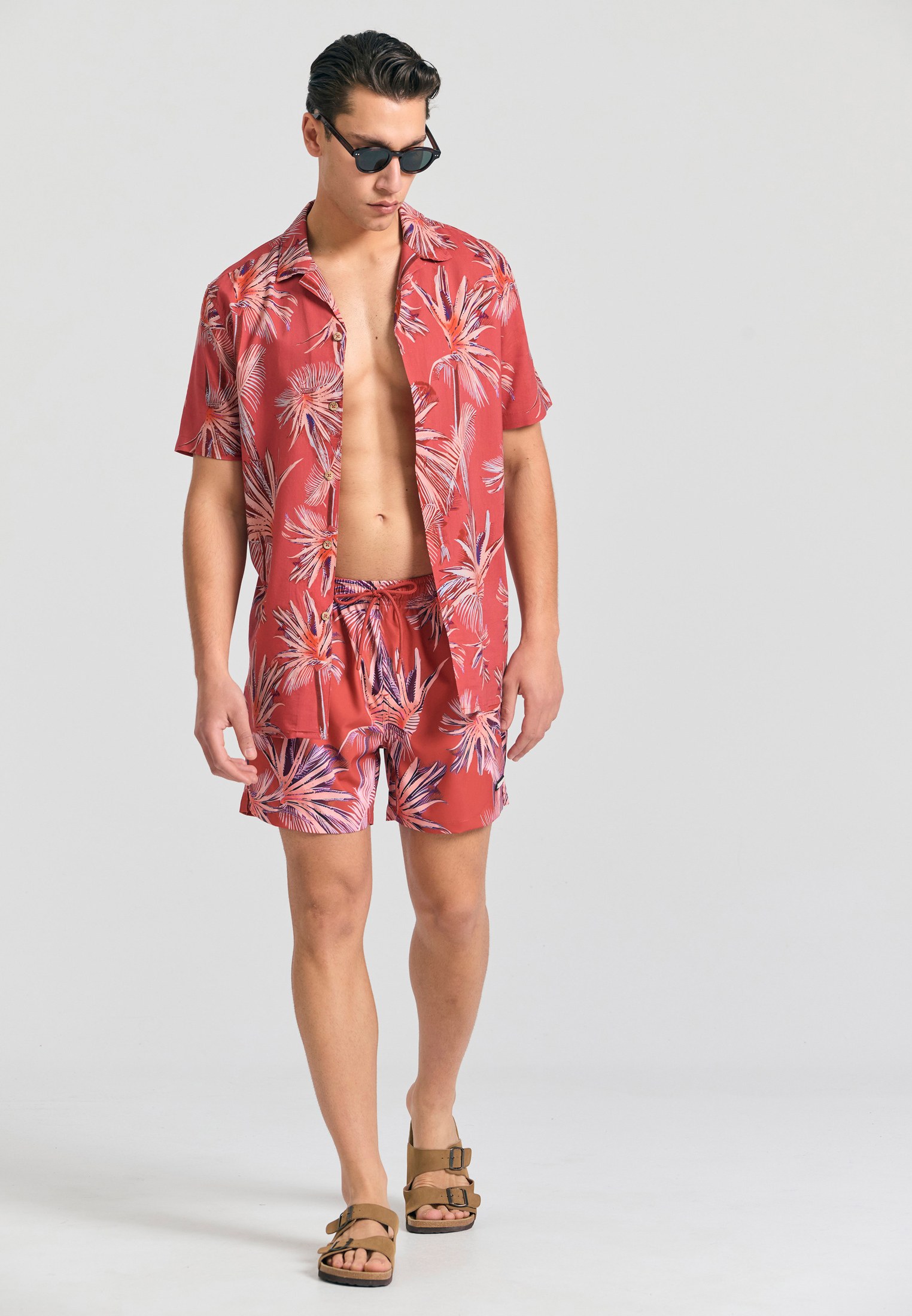 Men's Swim Shorts Funky Buddha Red